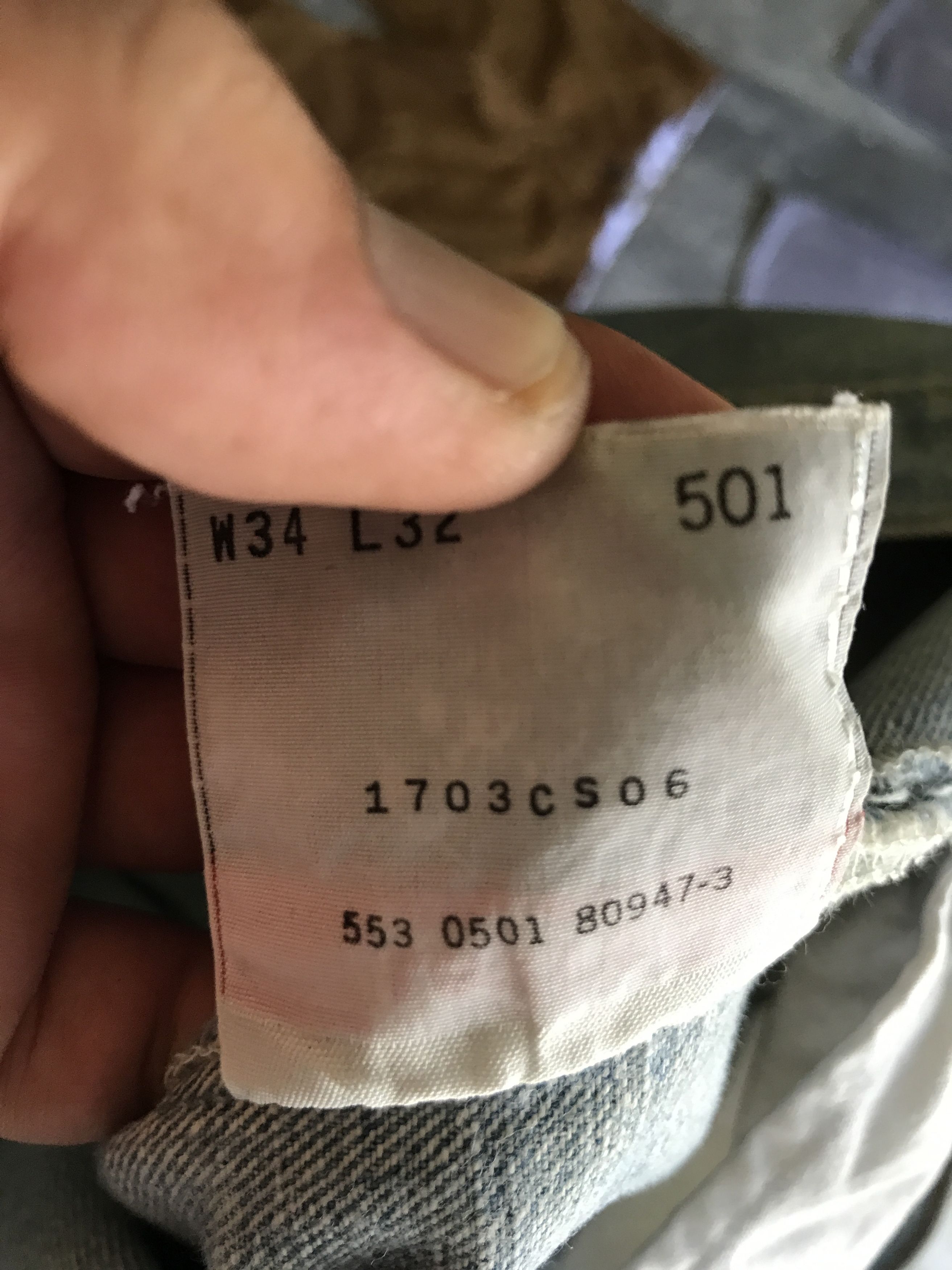 Levi's VLEV65 - Vintage Levis 501 Short Painter Jeans Size US 32 / EU 48 - 16 Thumbnail