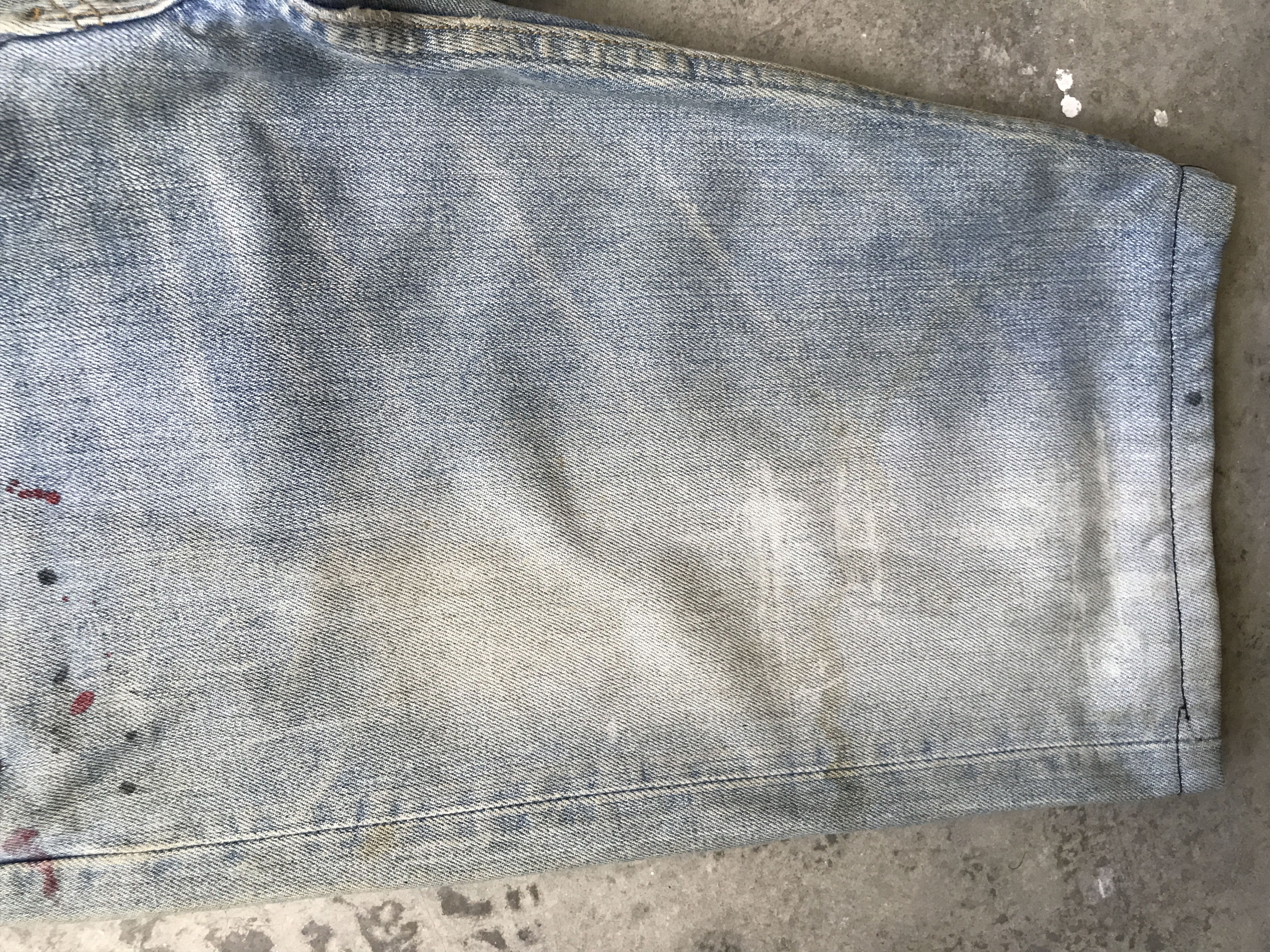Levi's VLEV65 - Vintage Levis 501 Short Painter Jeans Size US 32 / EU 48 - 7 Thumbnail