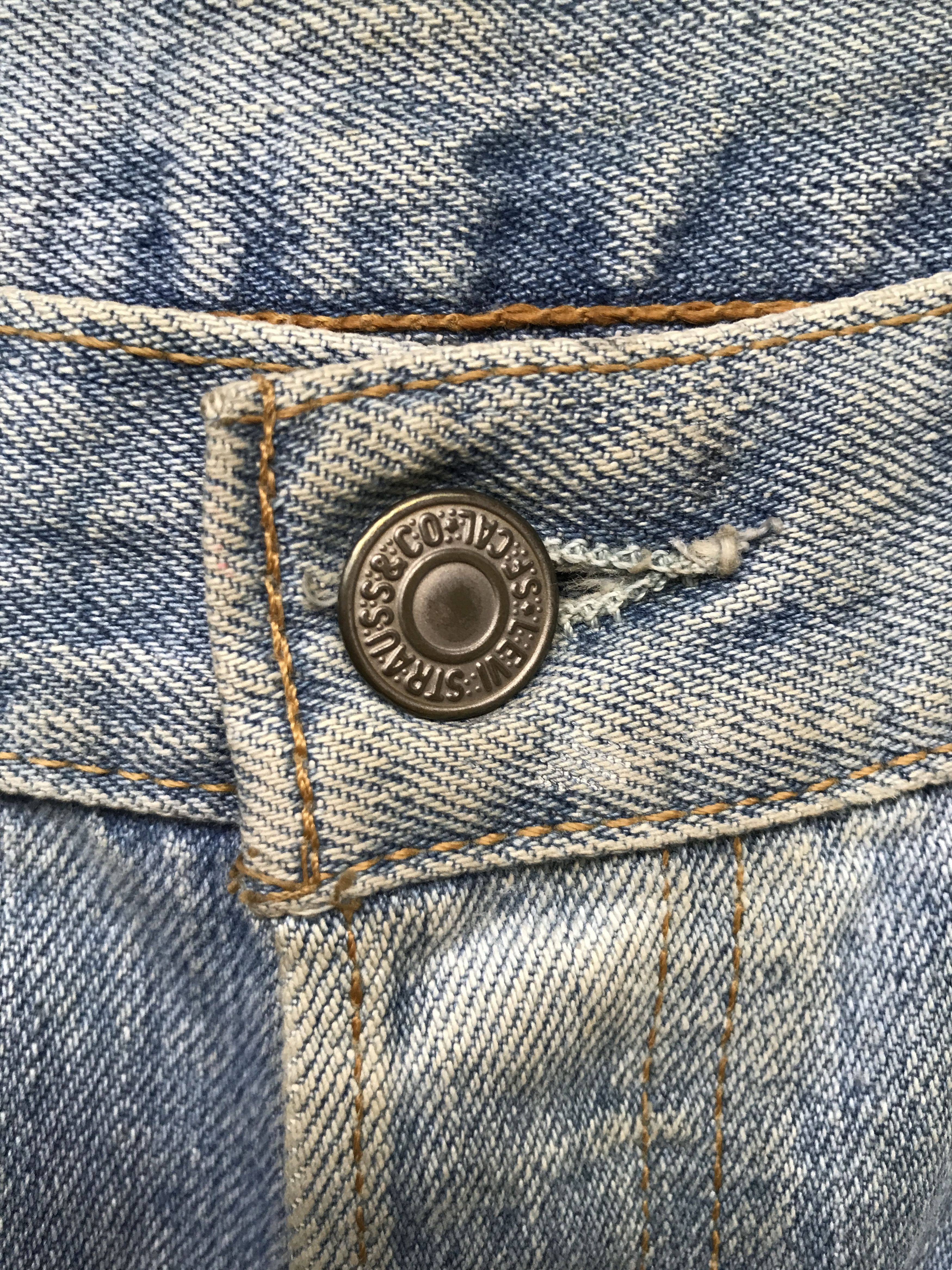 Levi's VLEV65 - Vintage Levis 501 Short Painter Jeans Size US 32 / EU 48 - 8 Thumbnail