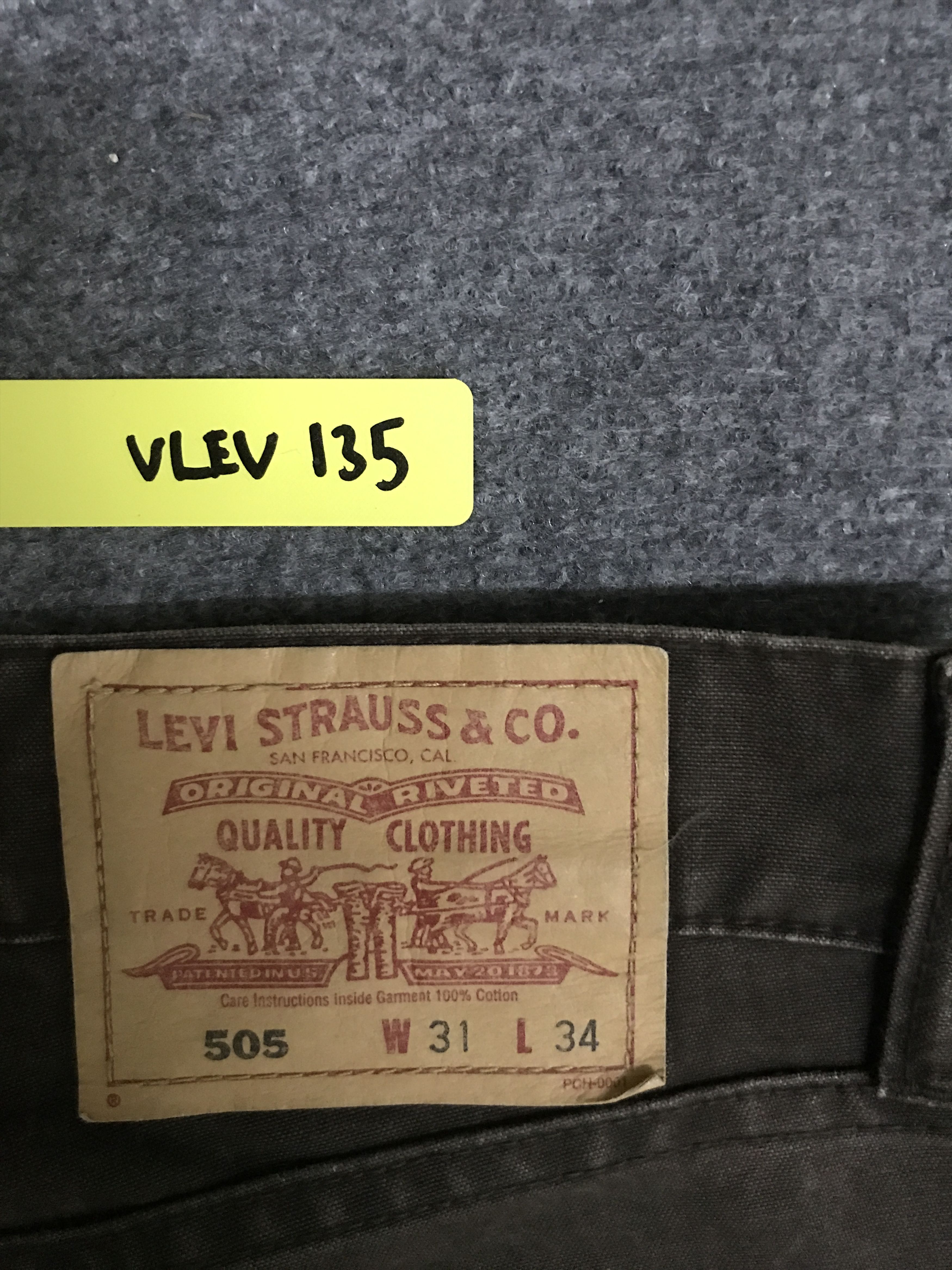 Levi's VLEV135- Levis 505 Brown Pant Size US 31 - 12 Thumbnail