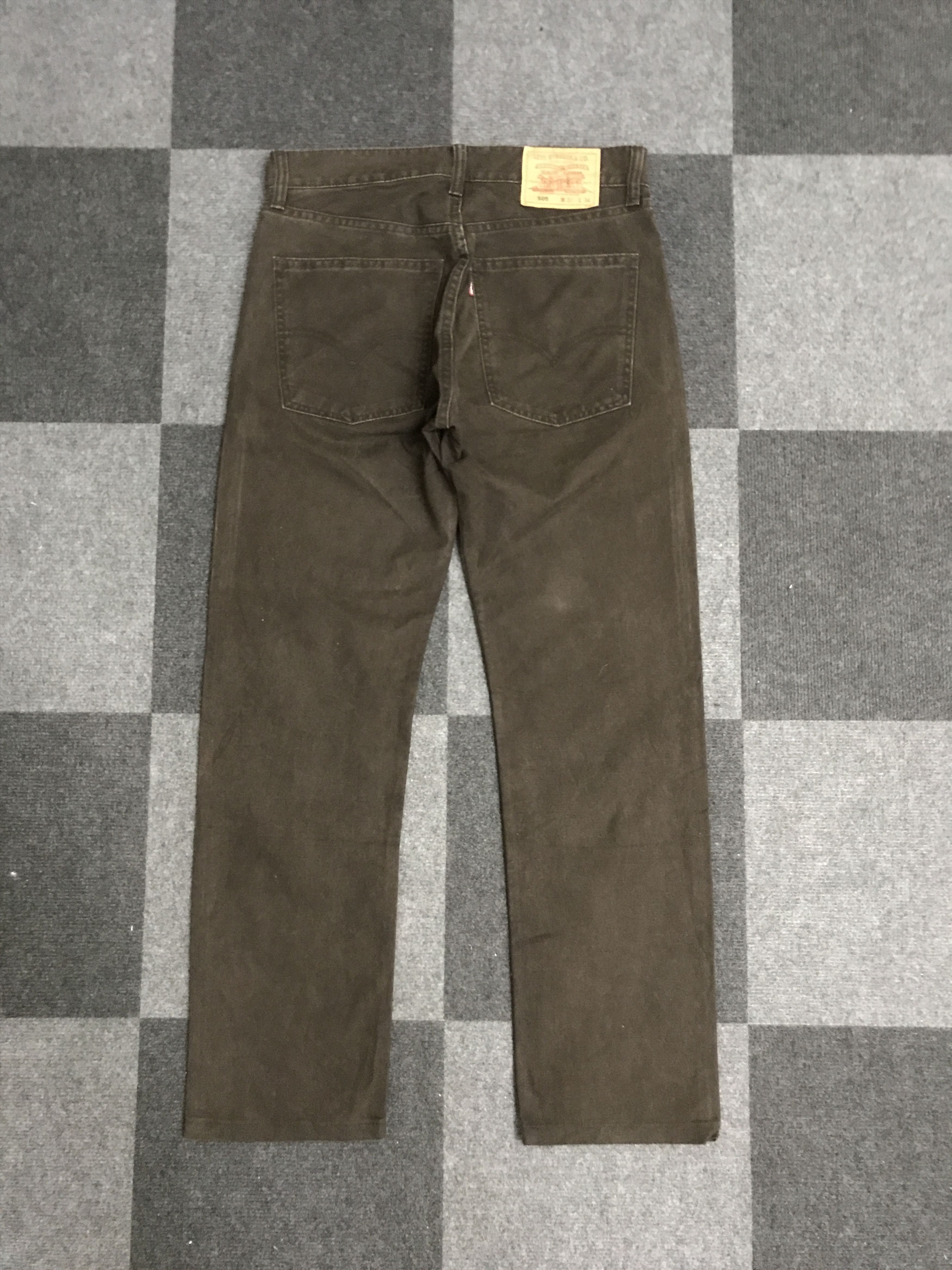 Levi's VLEV135- Levis 505 Brown Pant Size US 31 - 7 Thumbnail