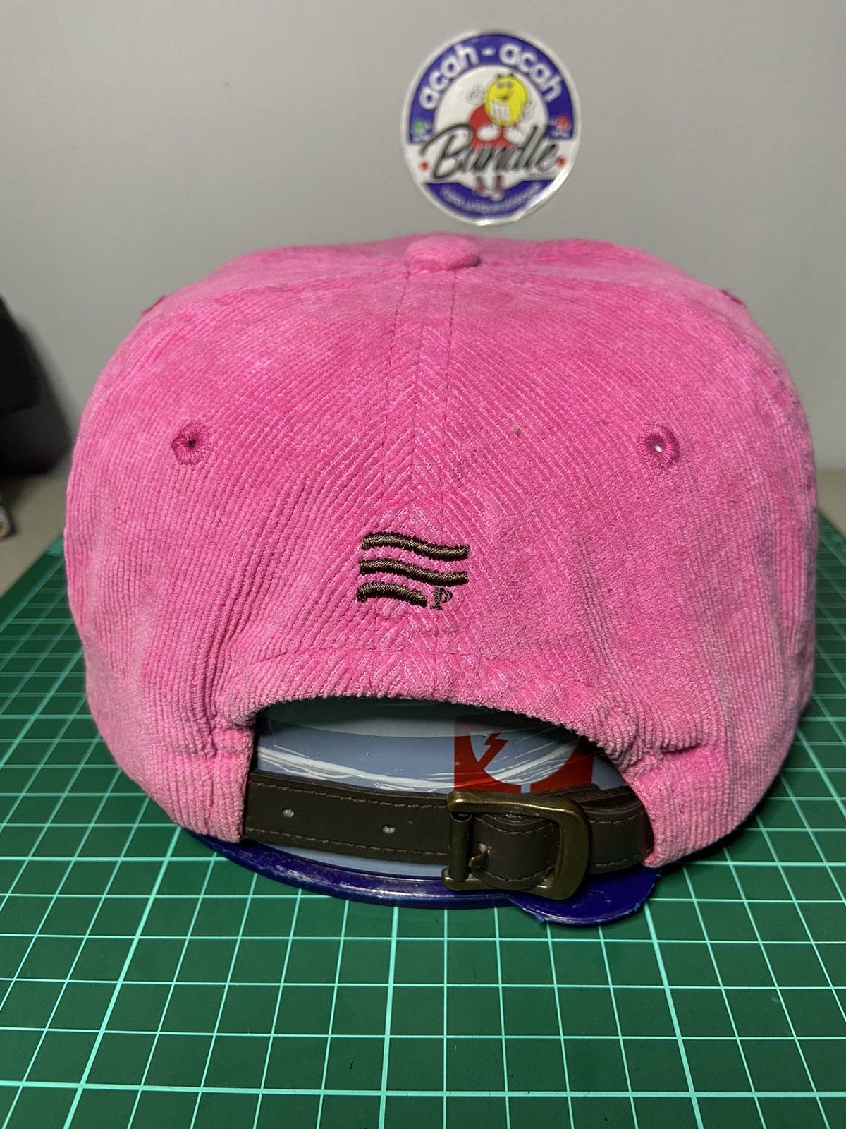 Japanese Brand POLHAM SPELL CORDUROY CAP HAT PINK Size ONE SIZE - 2 Thumbnail