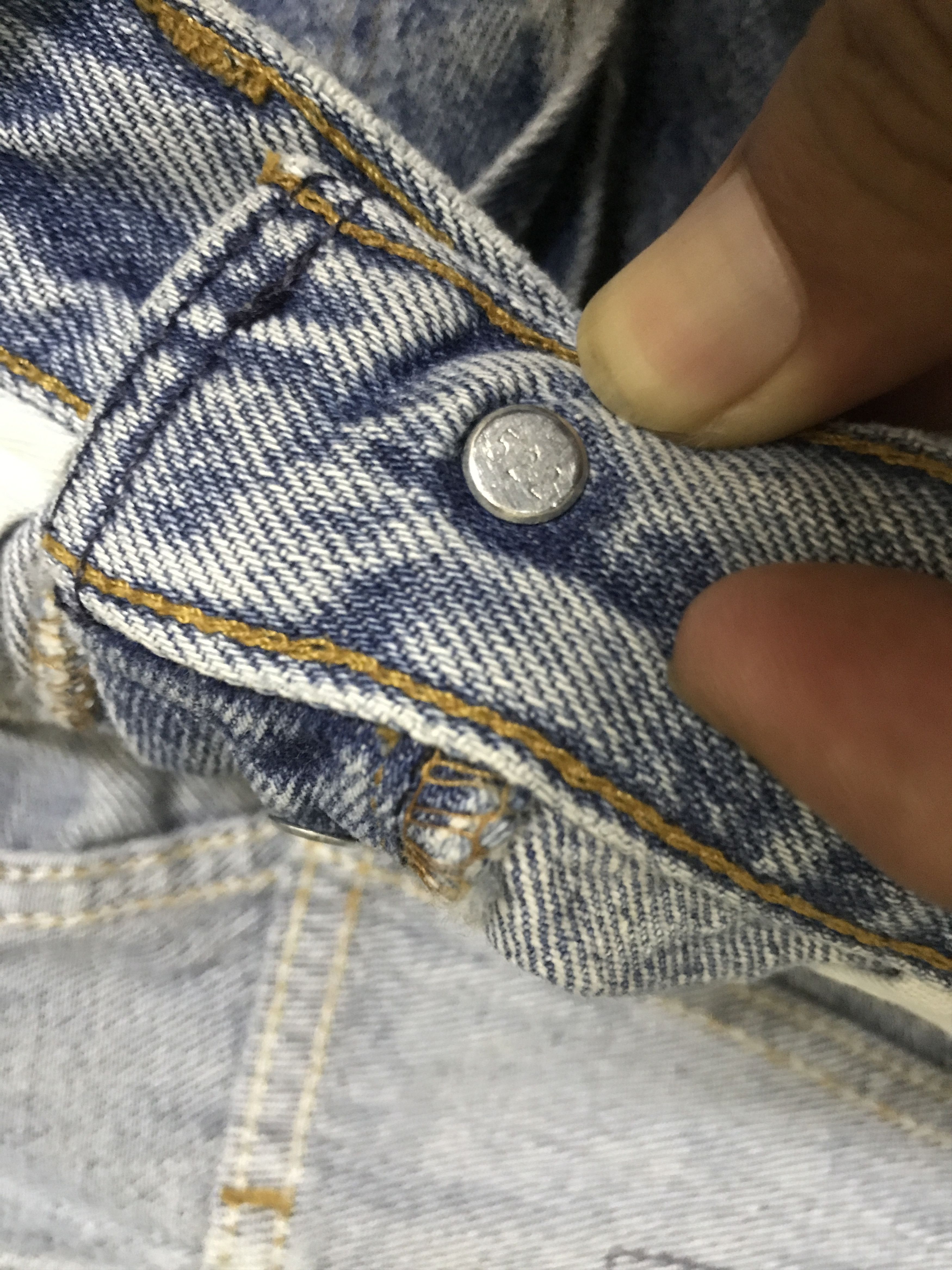 Art Comes First VLEV129-Vintage Levis 501 Paint Art Light Wash Jeans Size US 29 - 6 Thumbnail