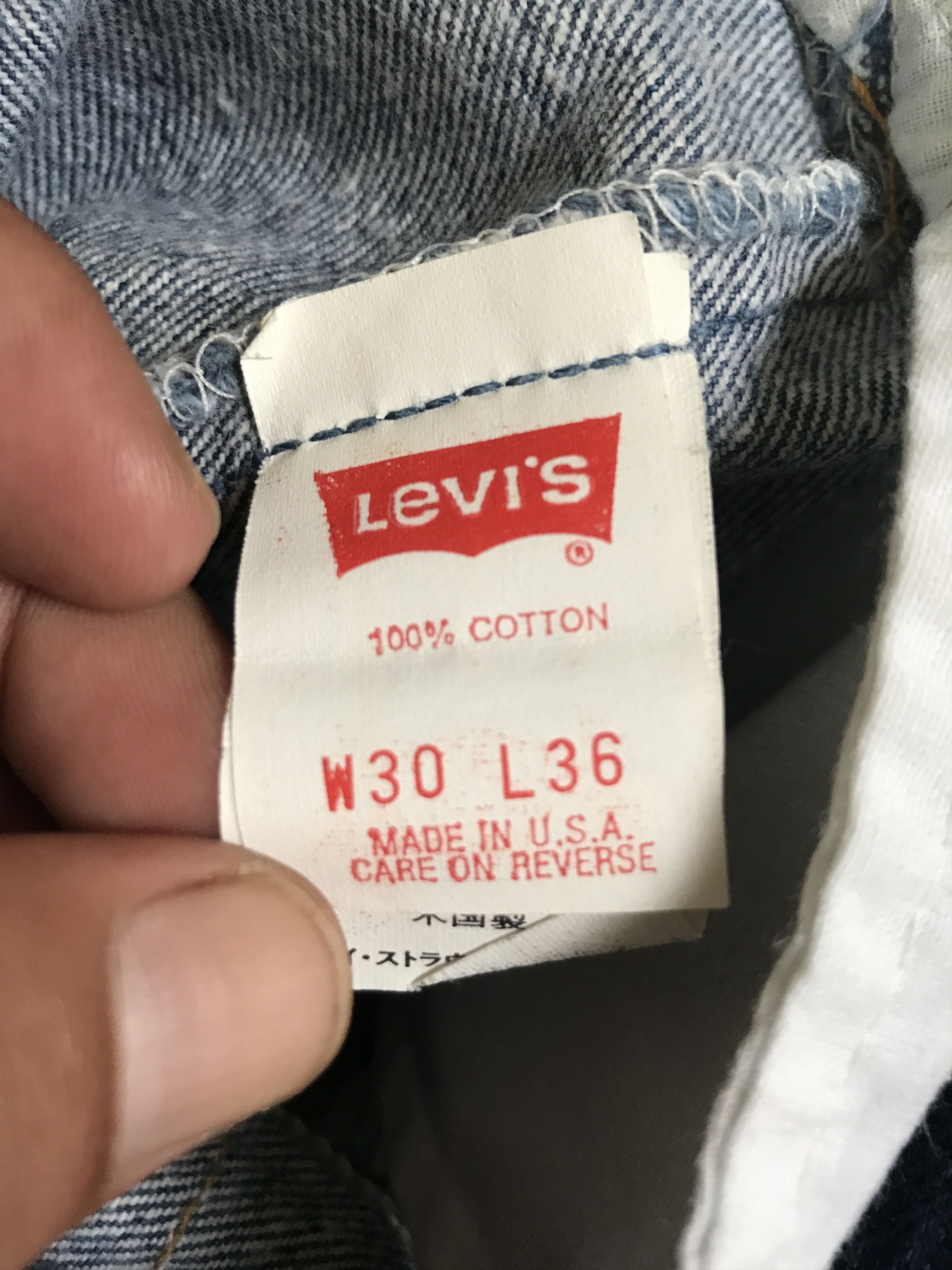Levi's VLEV88 - Vintage Levis 501 Blue Wash Jeans Size US 27 - 14 Thumbnail