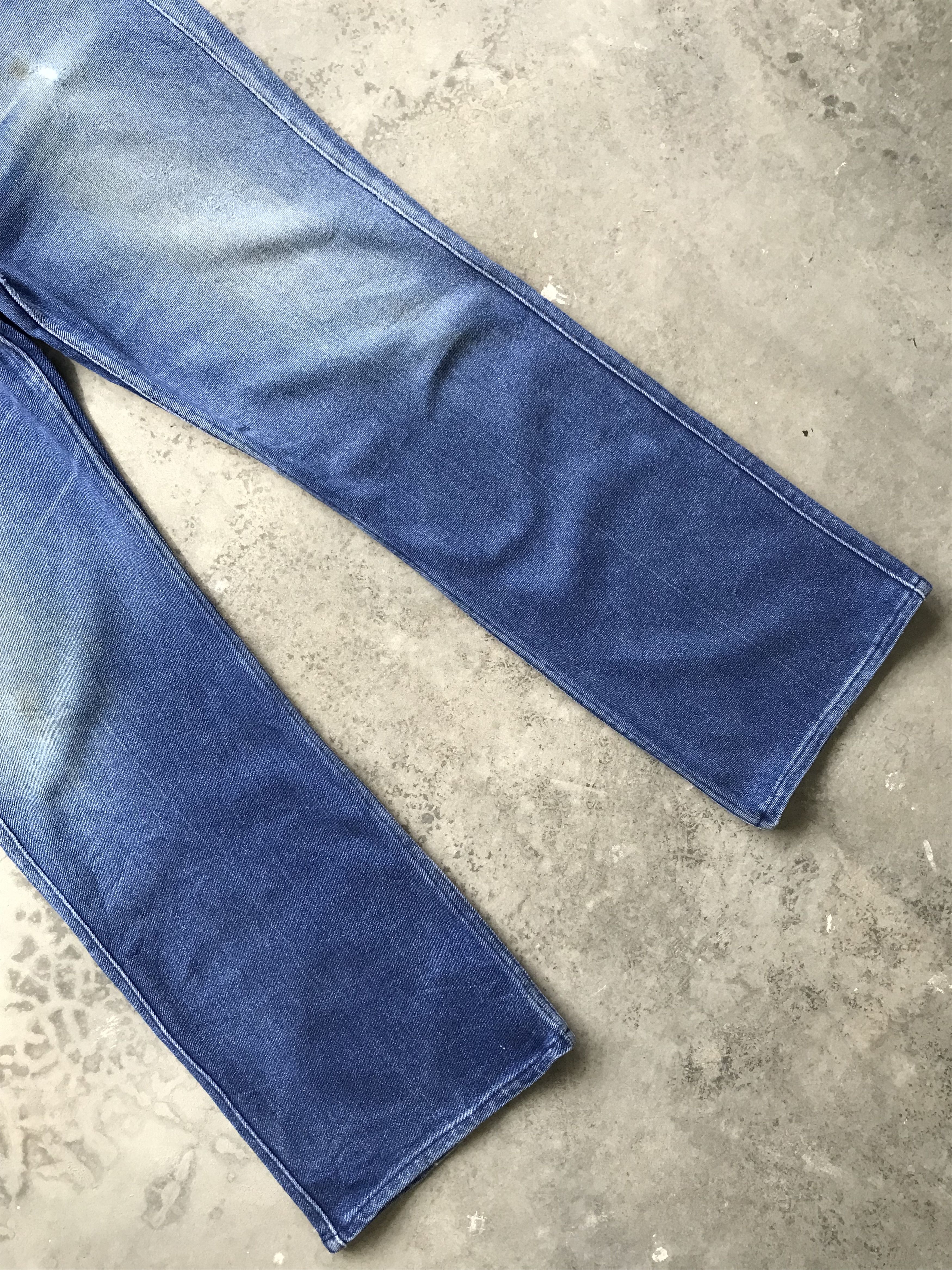 Levi's VLEV57 Vintage Levis 517 Medium Wash Light Distressed Jeans Size US 40 / EU 56 - 3 Thumbnail