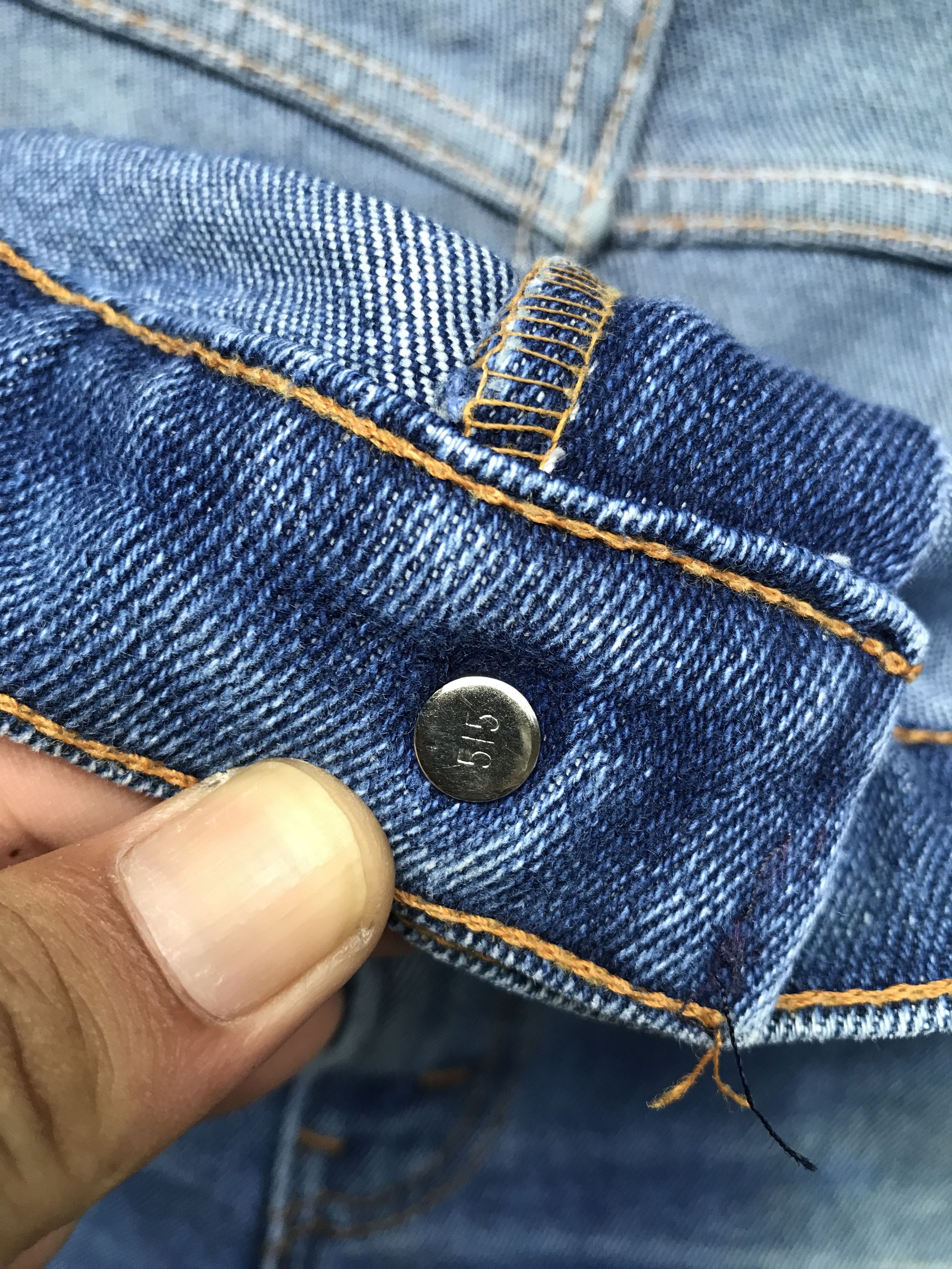 Levi's VLEV57 Vintage Levis 517 Medium Wash Light Distressed Jeans Size US 40 / EU 56 - 8 Thumbnail
