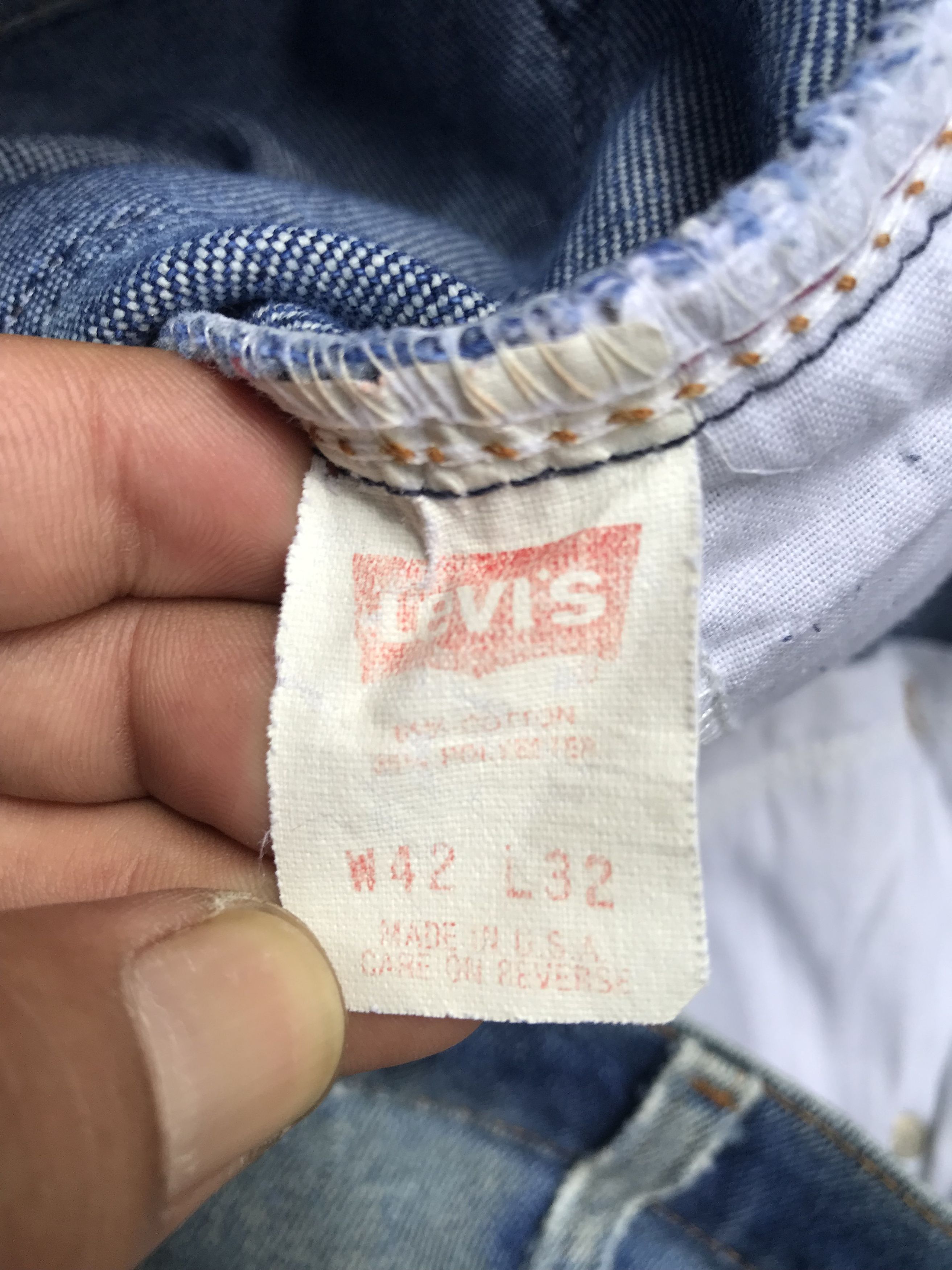 Levi's VLEV57 Vintage Levis 517 Medium Wash Light Distressed Jeans Size US 40 / EU 56 - 17 Thumbnail