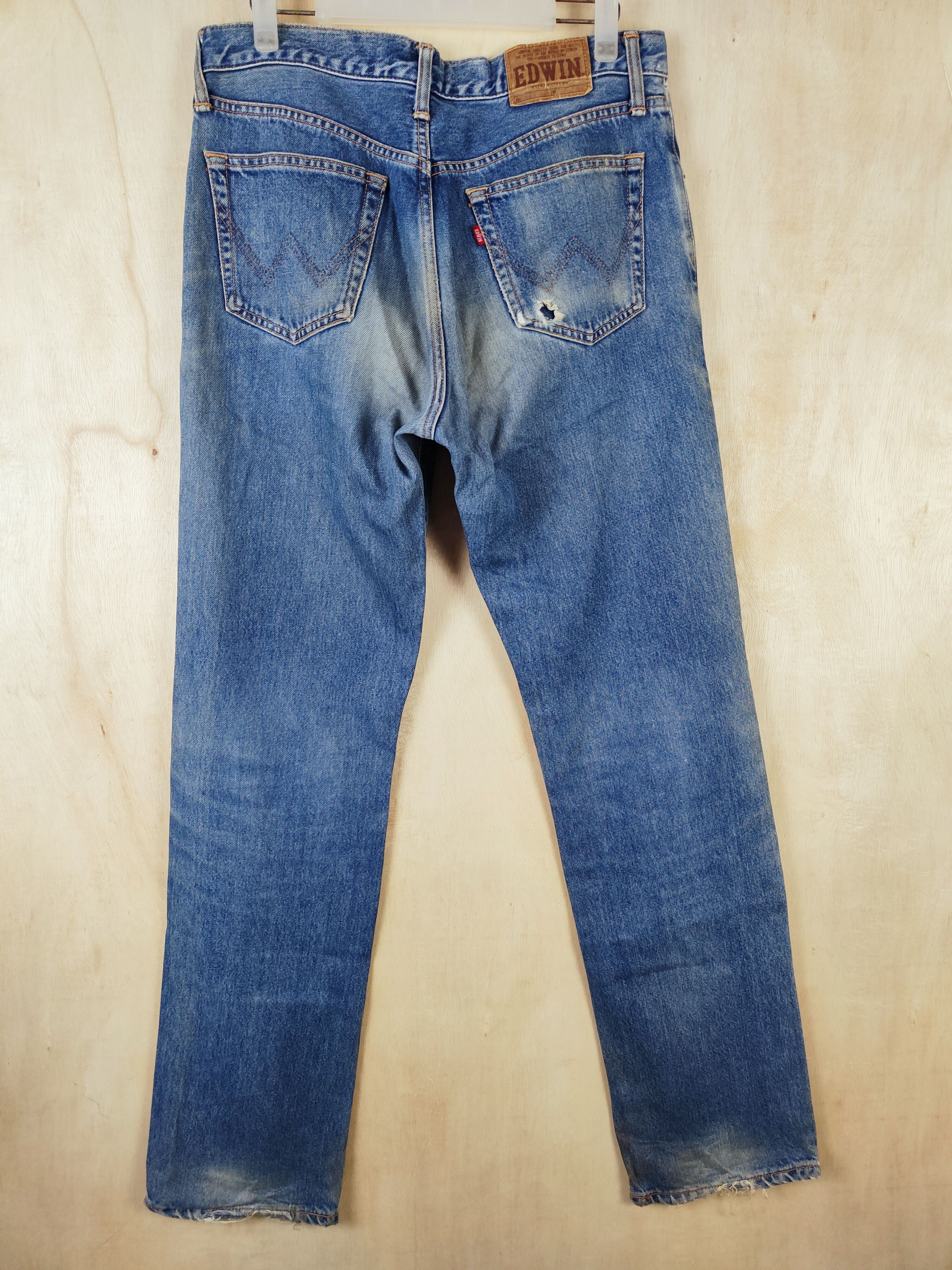 Edwin Blue Distressed Multi Pocket Denim #S134