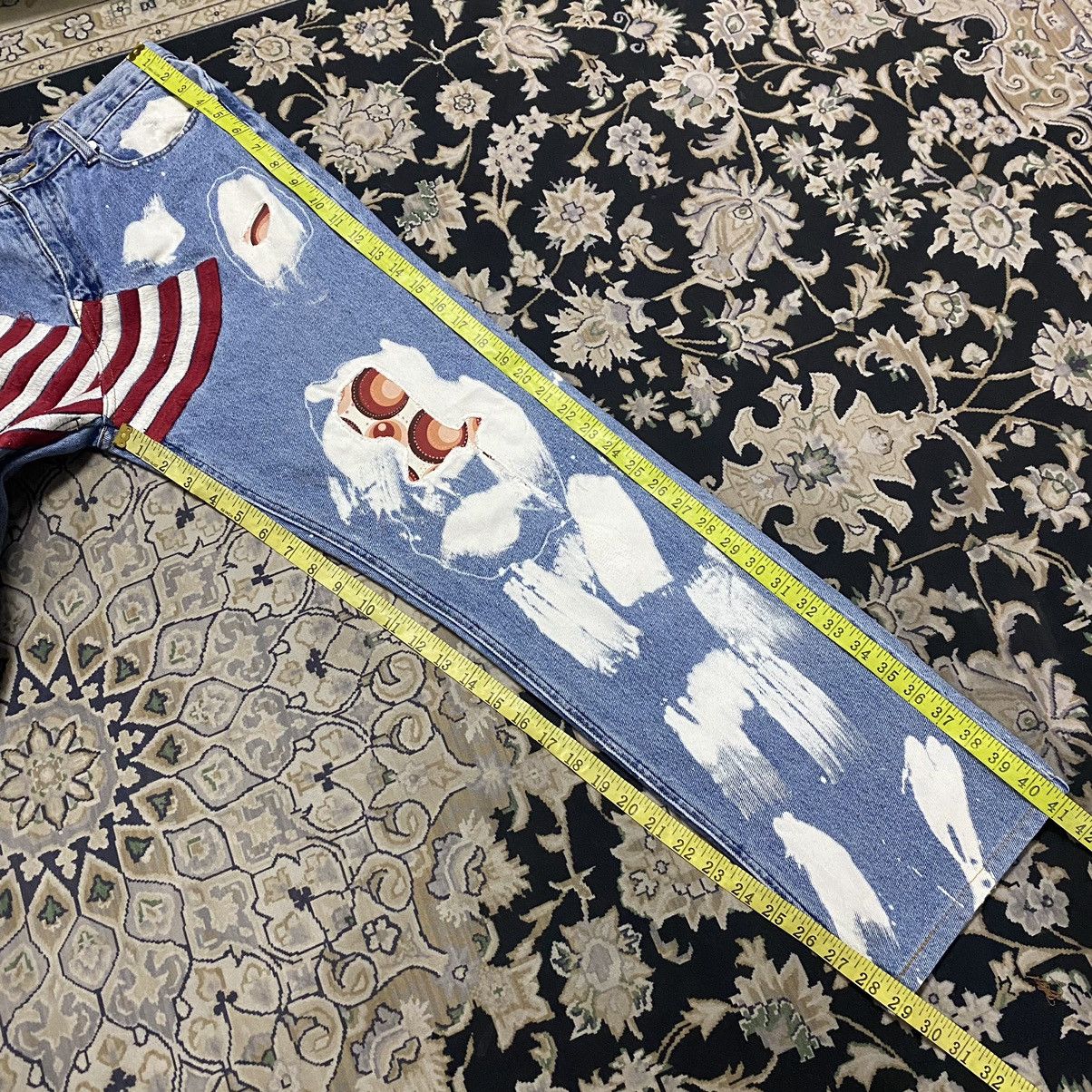 Sean John Vintage Sean John Denim Embroidery Patchwork Jeans USA Flag Size US 31 - 19 Thumbnail