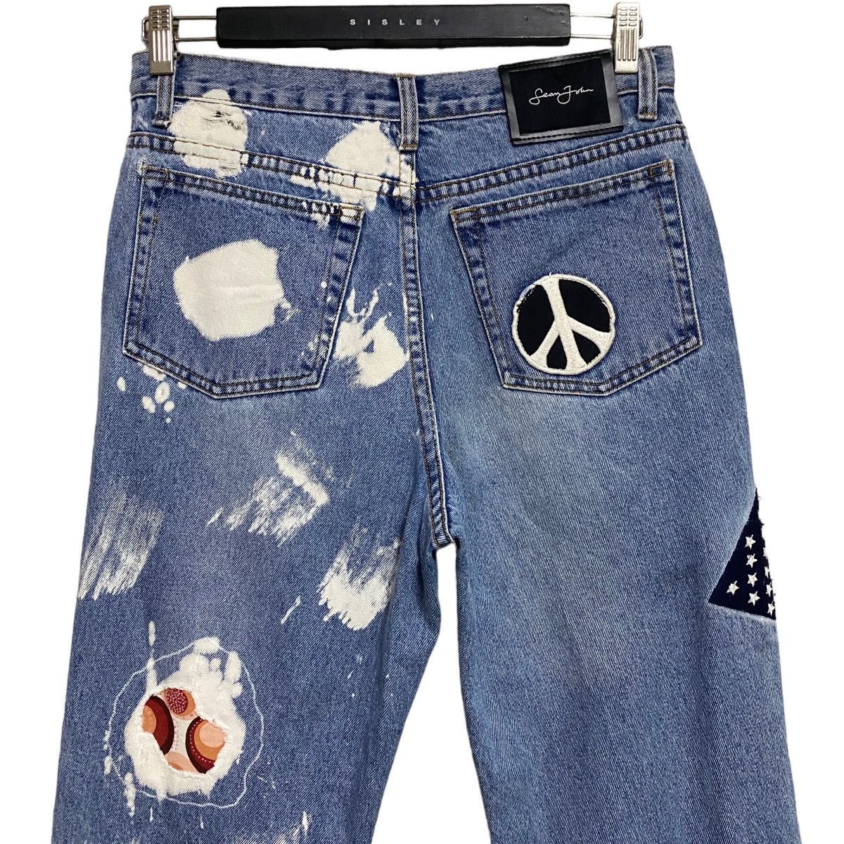 Sean John Vintage Sean John Denim Embroidery Patchwork Jeans USA Flag Size US 31 - 11 Thumbnail