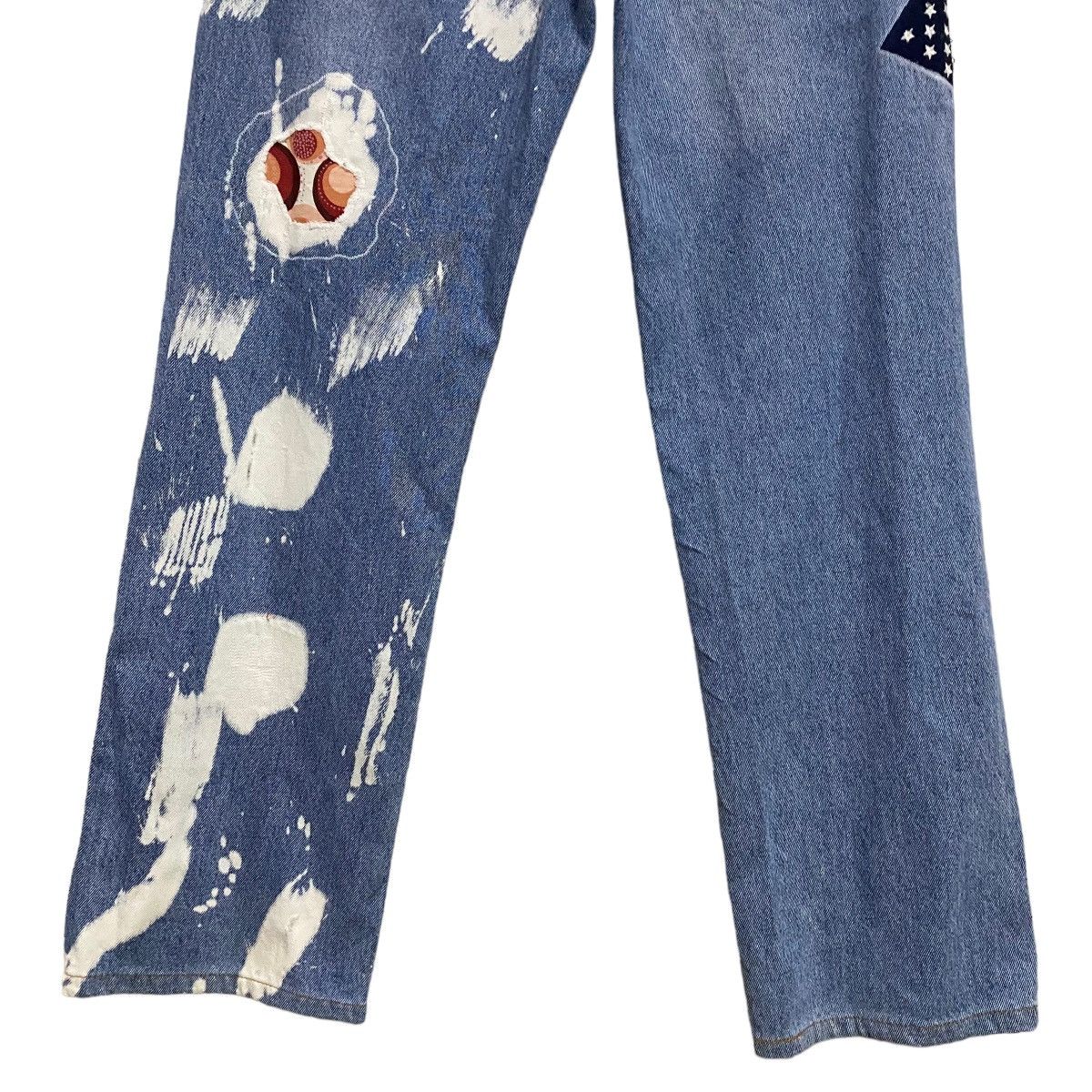 Sean John Vintage Sean John Denim Embroidery Patchwork Jeans USA Flag Size US 31 - 14 Thumbnail