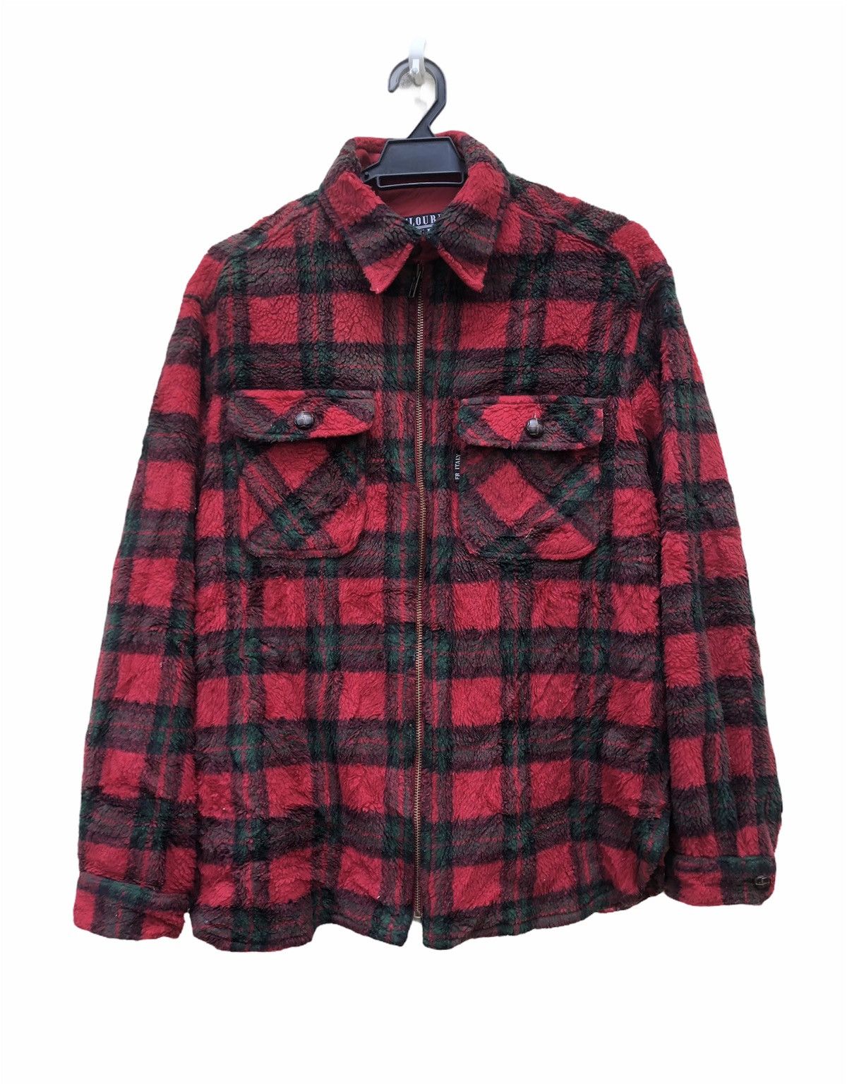Awesome Red Tartan Fleece Flannel Jacket
