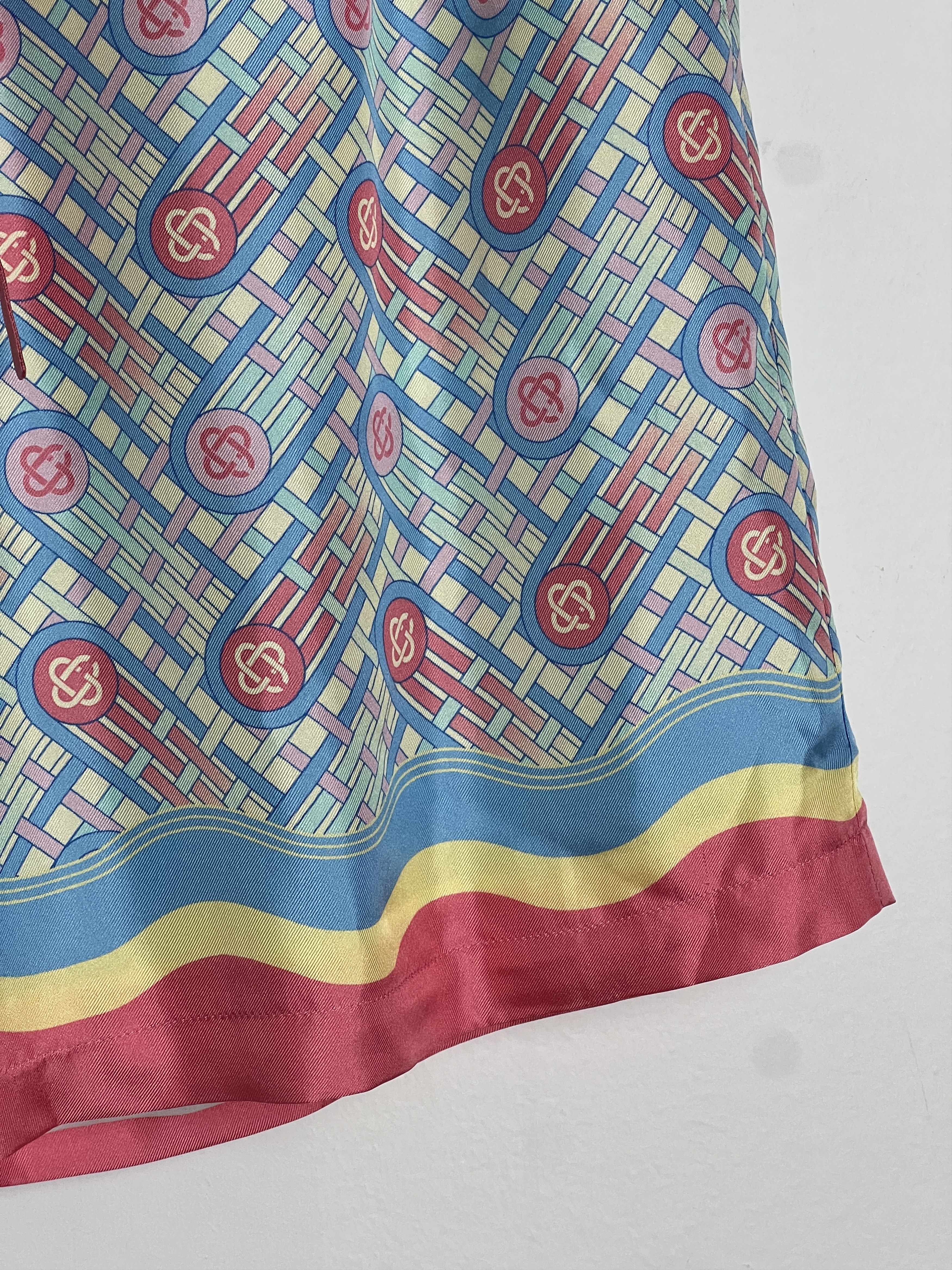 Casablanca Candy Ping Pong Monogram Silk Shorts Size US 30 / EU 46 - 3 Thumbnail