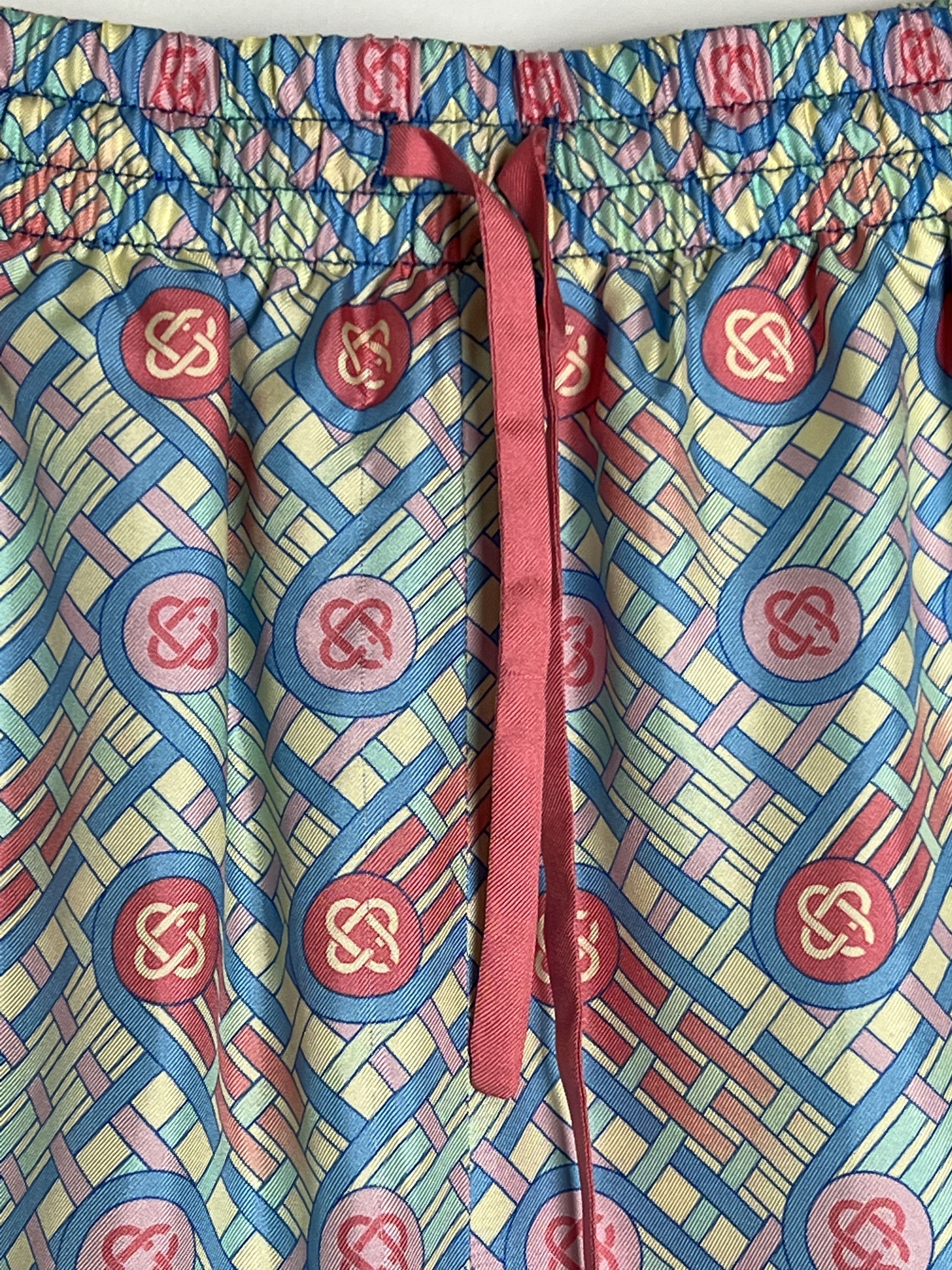 Casablanca Candy Ping Pong Monogram Silk Shorts Size US 30 / EU 46 - 4 Thumbnail