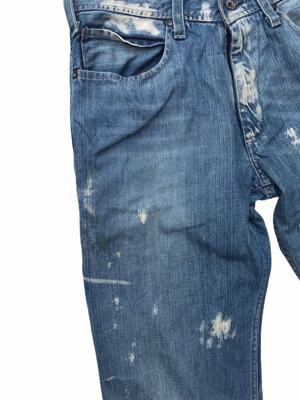 If Six Was Nine No Brand Bleach Denim Streetwear Pants Size US 32 / EU 48 - 3 Thumbnail