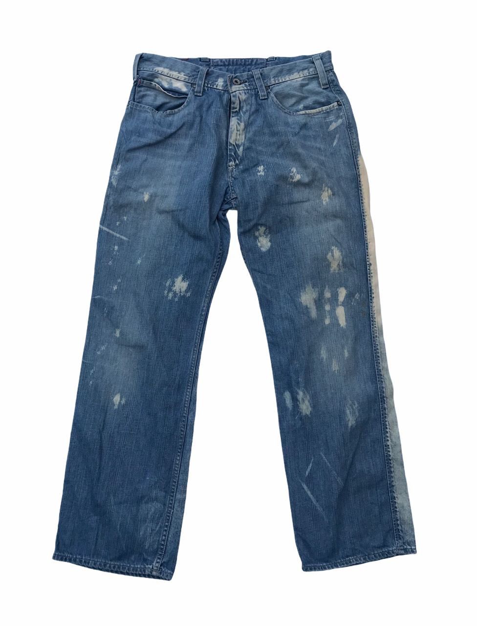 If Six Was Nine No Brand Bleach Denim Streetwear Pants Size US 32 / EU 48 - 1 Thumbnail