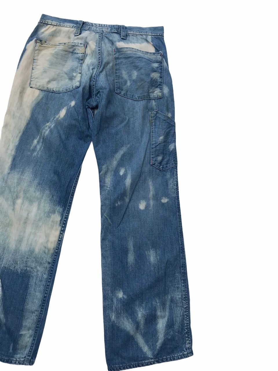 If Six Was Nine No Brand Bleach Denim Streetwear Pants Size US 32 / EU 48 - 7 Thumbnail