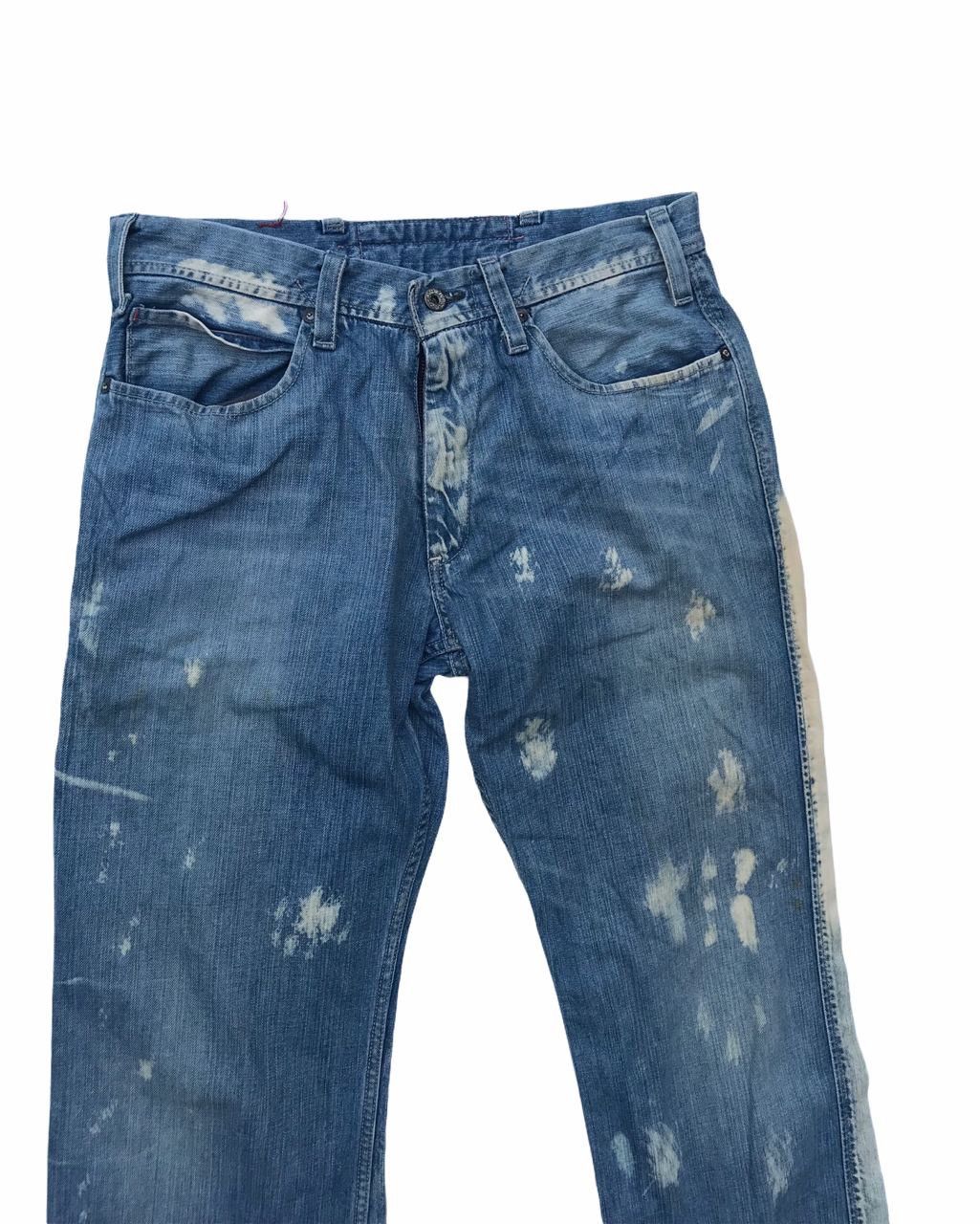 If Six Was Nine No Brand Bleach Denim Streetwear Pants Size US 32 / EU 48 - 2 Thumbnail