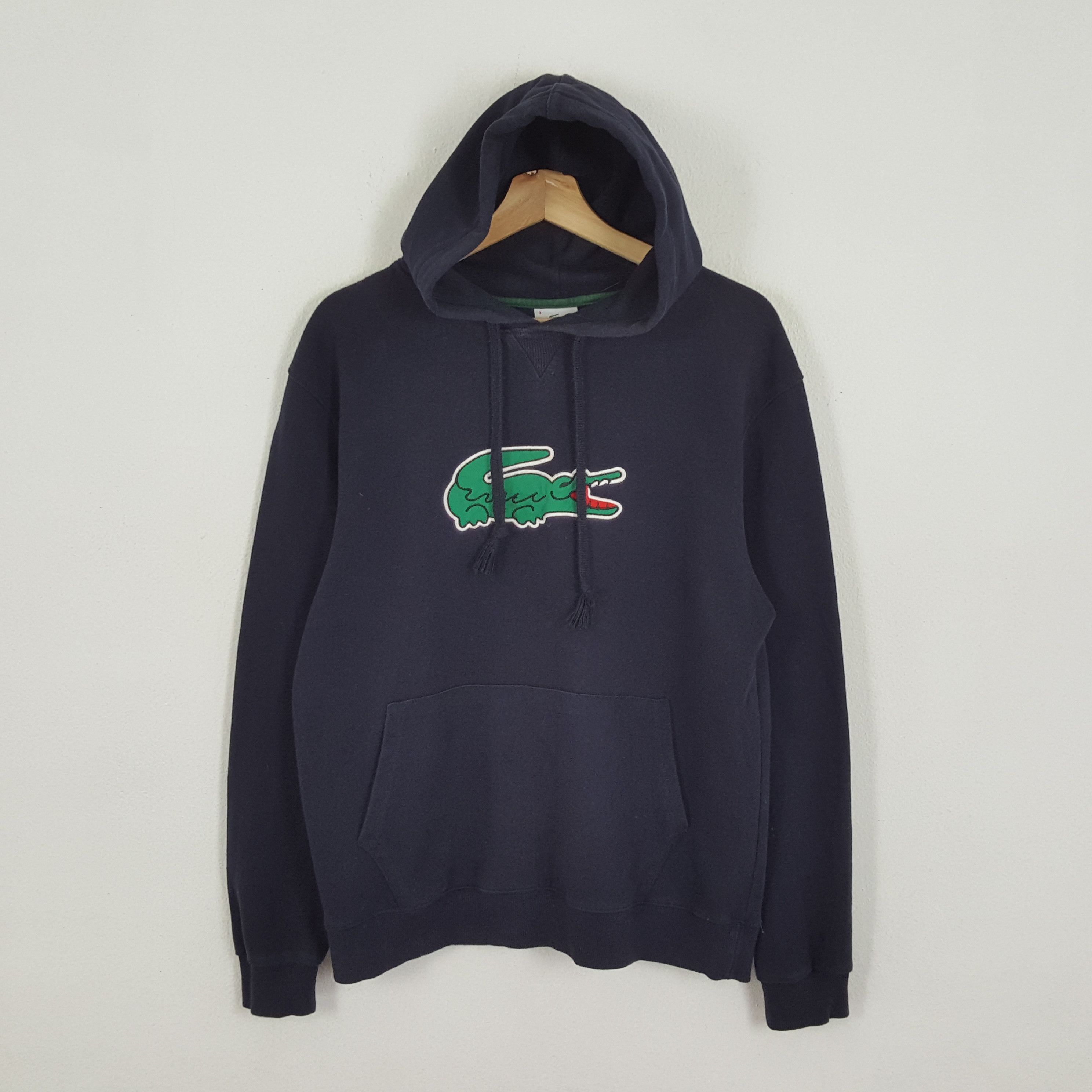 Vintage LACOSTE Streetwear Big Logo Hoodies