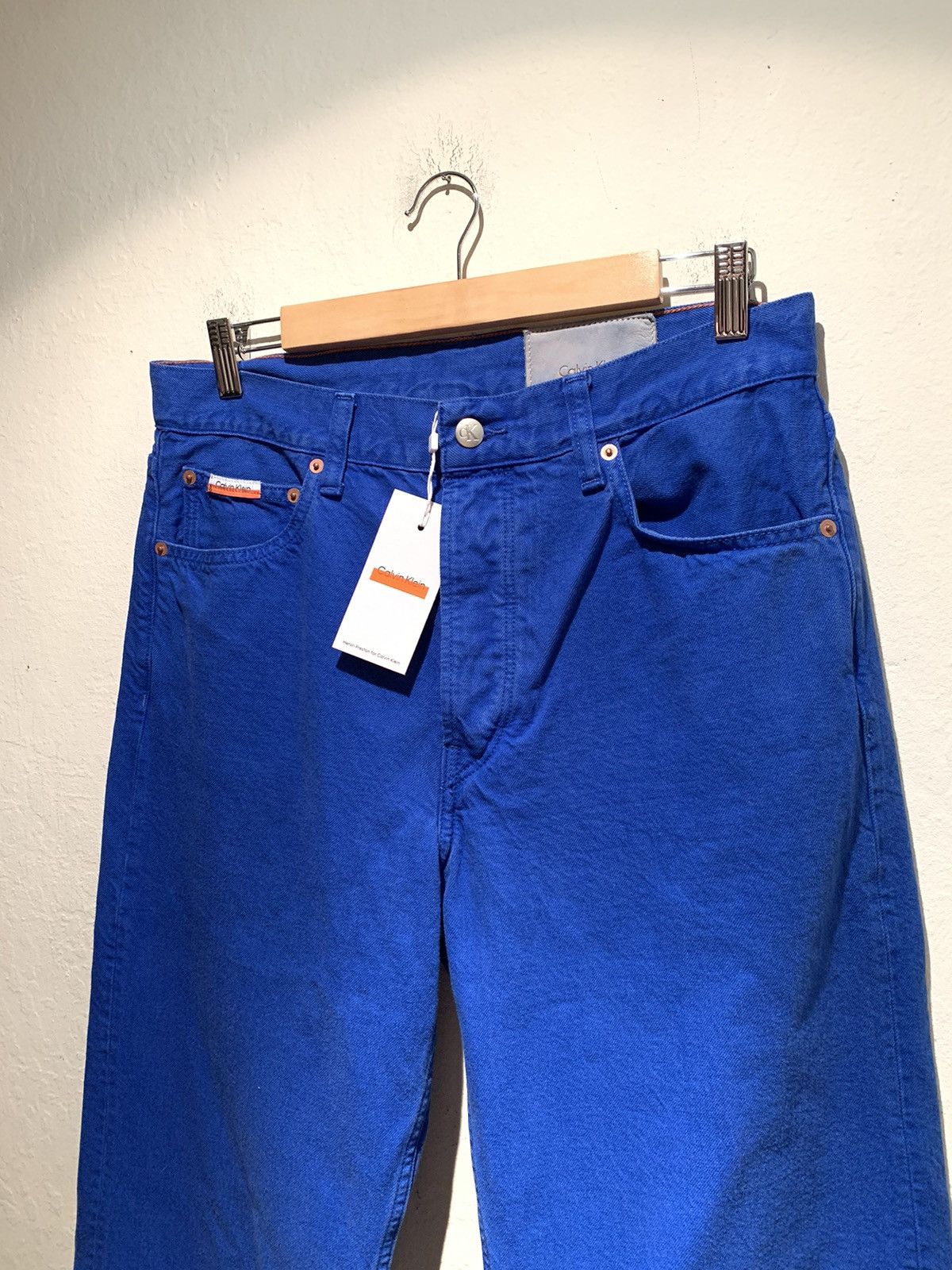Calvin Klein × Designer × Heron Preston *RARE* New Heron Preston x Calvin Klein Overdye Denim Jeans Size US 34 / EU 50 - 3 Thumbnail