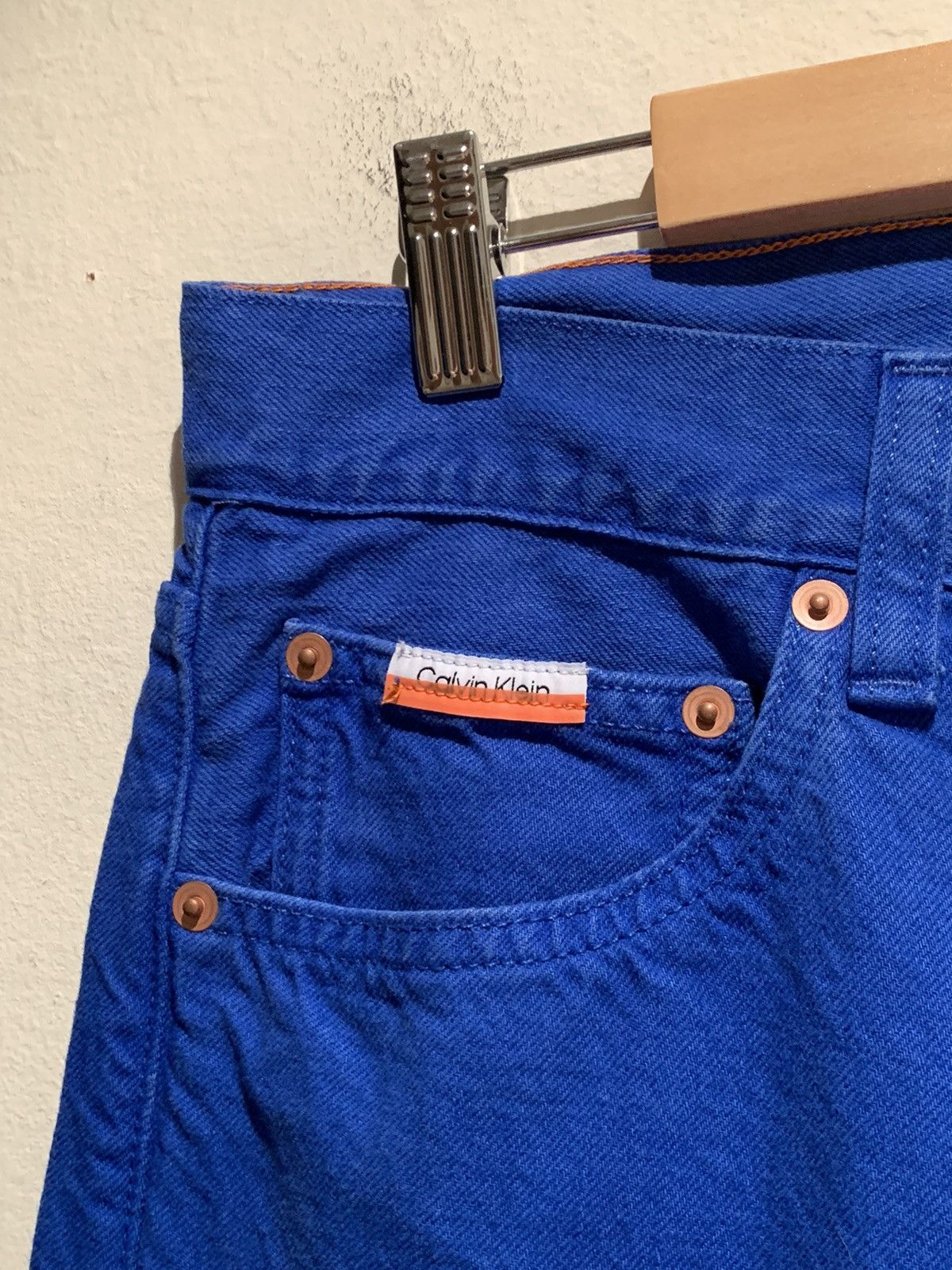 Calvin Klein × Designer × Heron Preston *RARE* New Heron Preston x Calvin Klein Overdye Denim Jeans Size US 34 / EU 50 - 9 Thumbnail