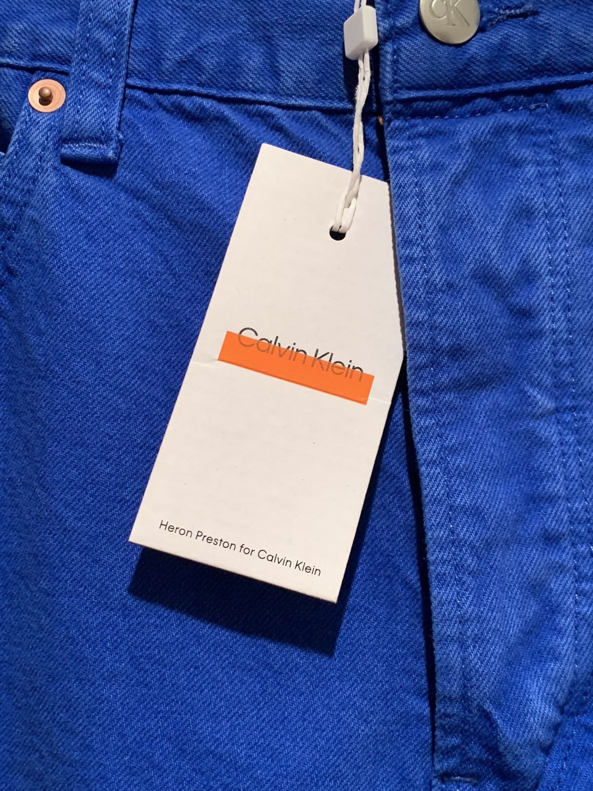 Calvin Klein × Designer × Heron Preston *RARE* New Heron Preston x Calvin Klein Overdye Denim Jeans Size US 34 / EU 50 - 8 Thumbnail
