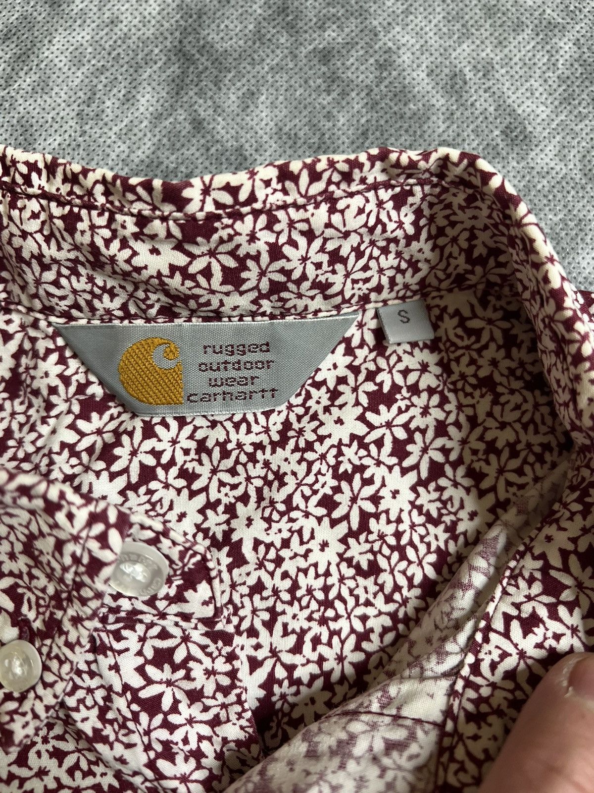 Carhartt CARHARTT WIP ORCHID PRINT SHORT SLEEVE BUTTON UP SHIRT Size US S / EU 44-46 / 1 - 6 Thumbnail