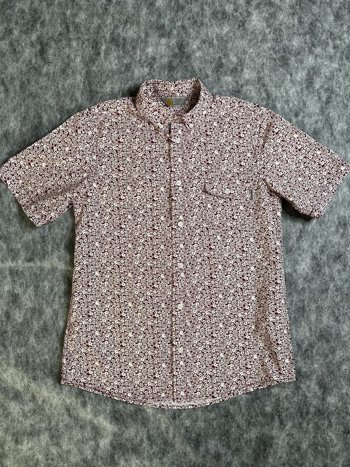 Carhartt CARHARTT WIP ORCHID PRINT SHORT SLEEVE BUTTON UP SHIRT Size US S / EU 44-46 / 1 - 1 Thumbnail