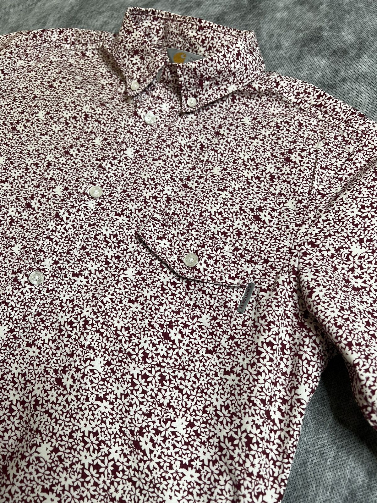 Carhartt CARHARTT WIP ORCHID PRINT SHORT SLEEVE BUTTON UP SHIRT Size US S / EU 44-46 / 1 - 3 Thumbnail
