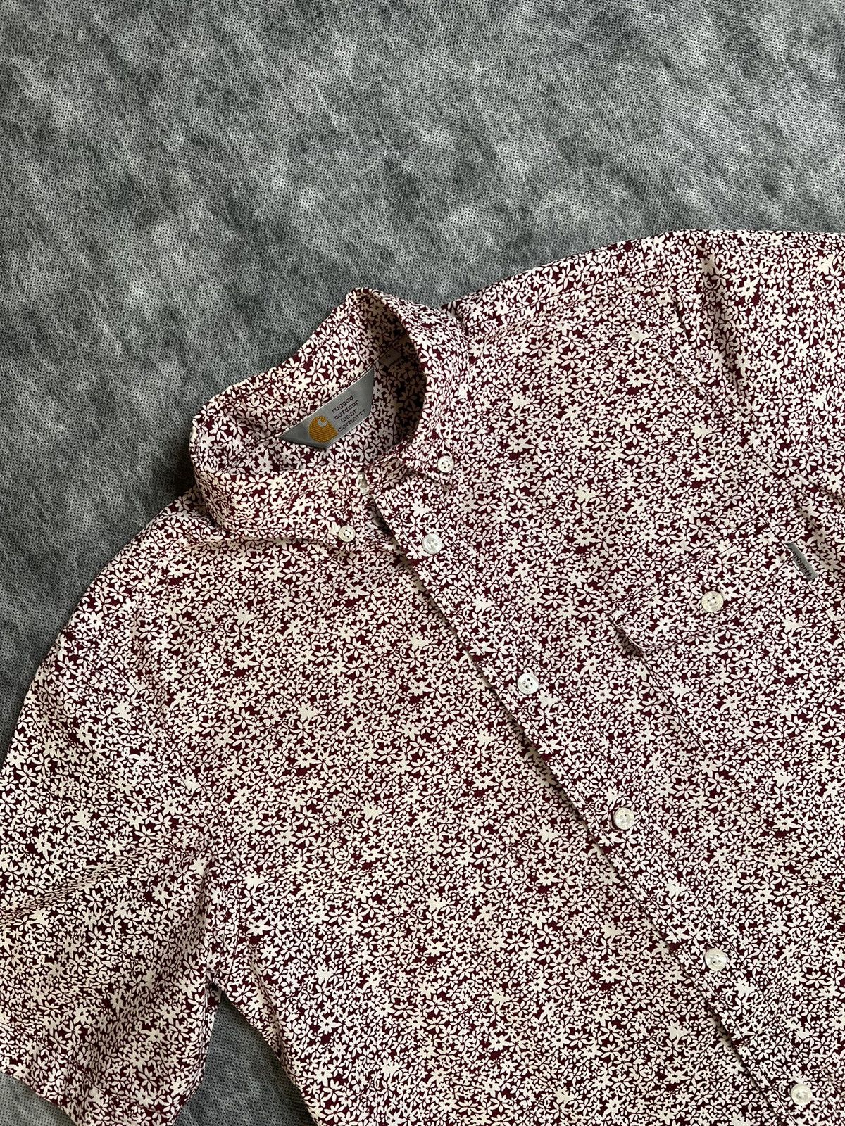 Carhartt CARHARTT WIP ORCHID PRINT SHORT SLEEVE BUTTON UP SHIRT Size US S / EU 44-46 / 1 - 2 Thumbnail