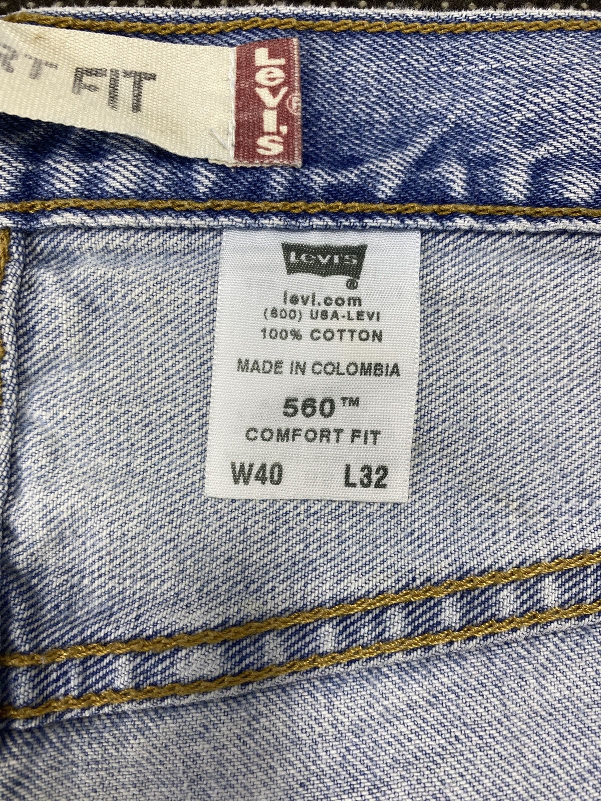 Levi's VINTAGE LEVI'S 560 BLUE WASH JEANS-J521 Size US 41 - 7 Thumbnail