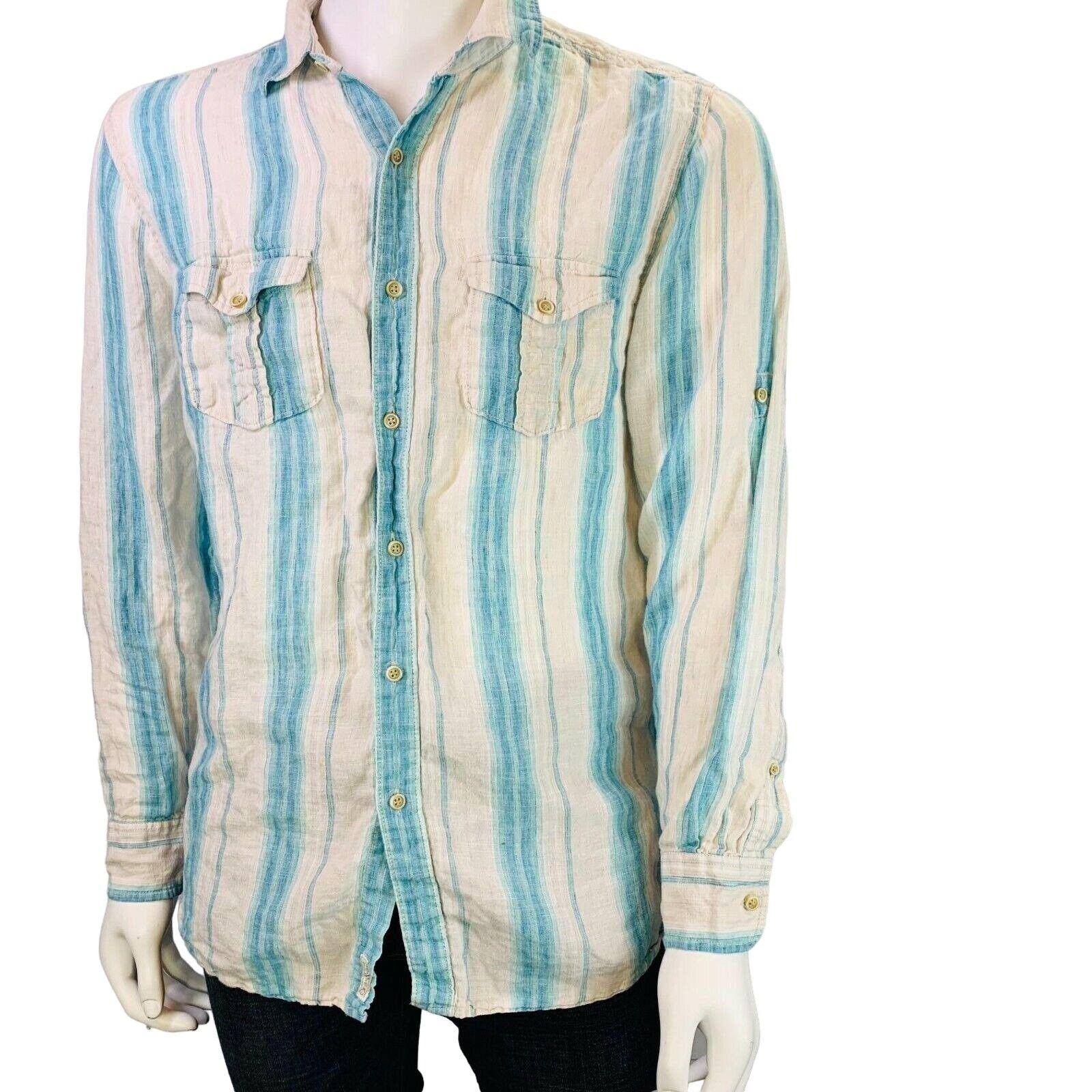 Long Sleeve Beach Shirt - Seaside Stripe