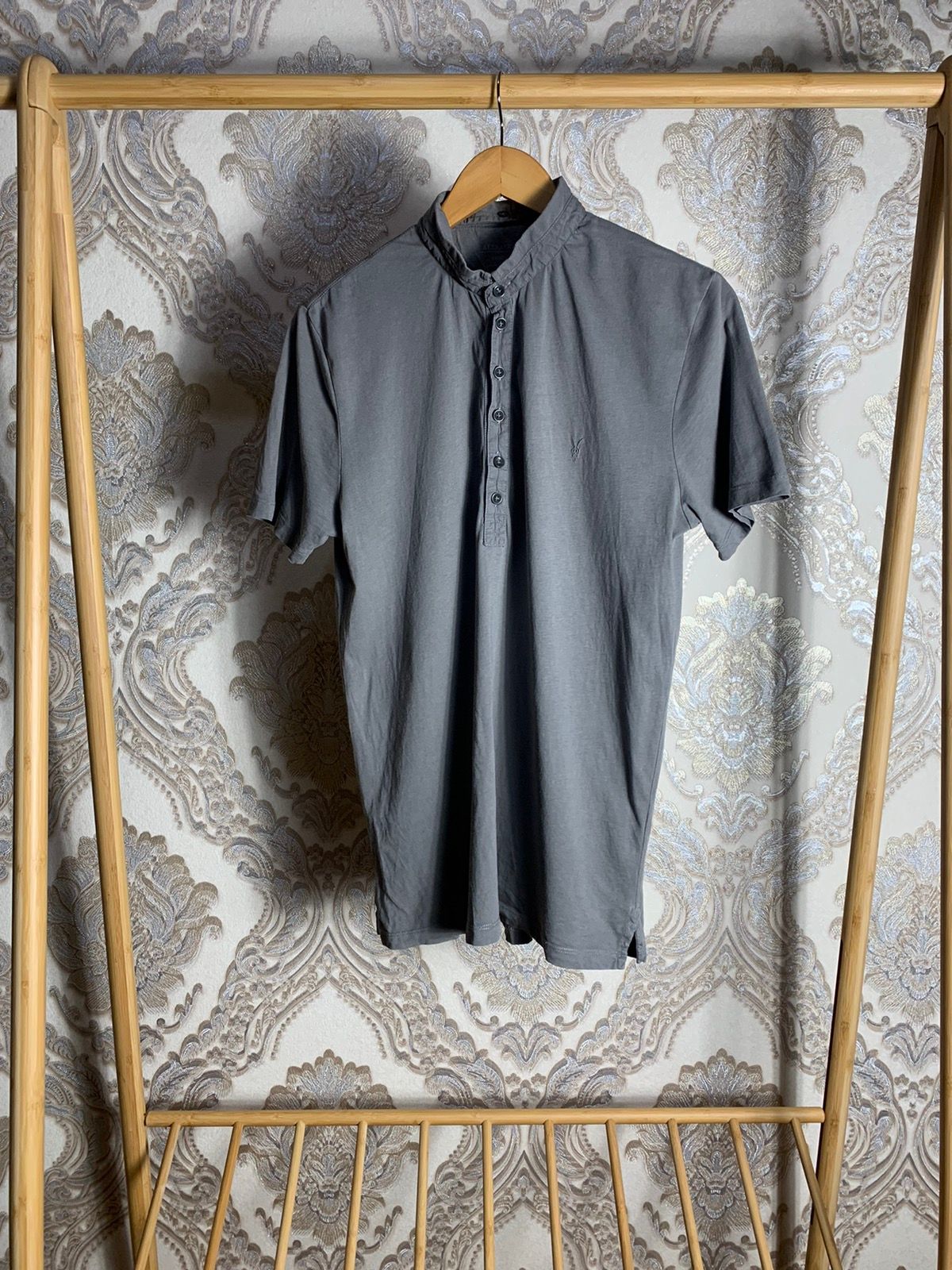 Pre-owned Allsaints Vintage  T-shirt Avant Garde Y2k 90's In Grey