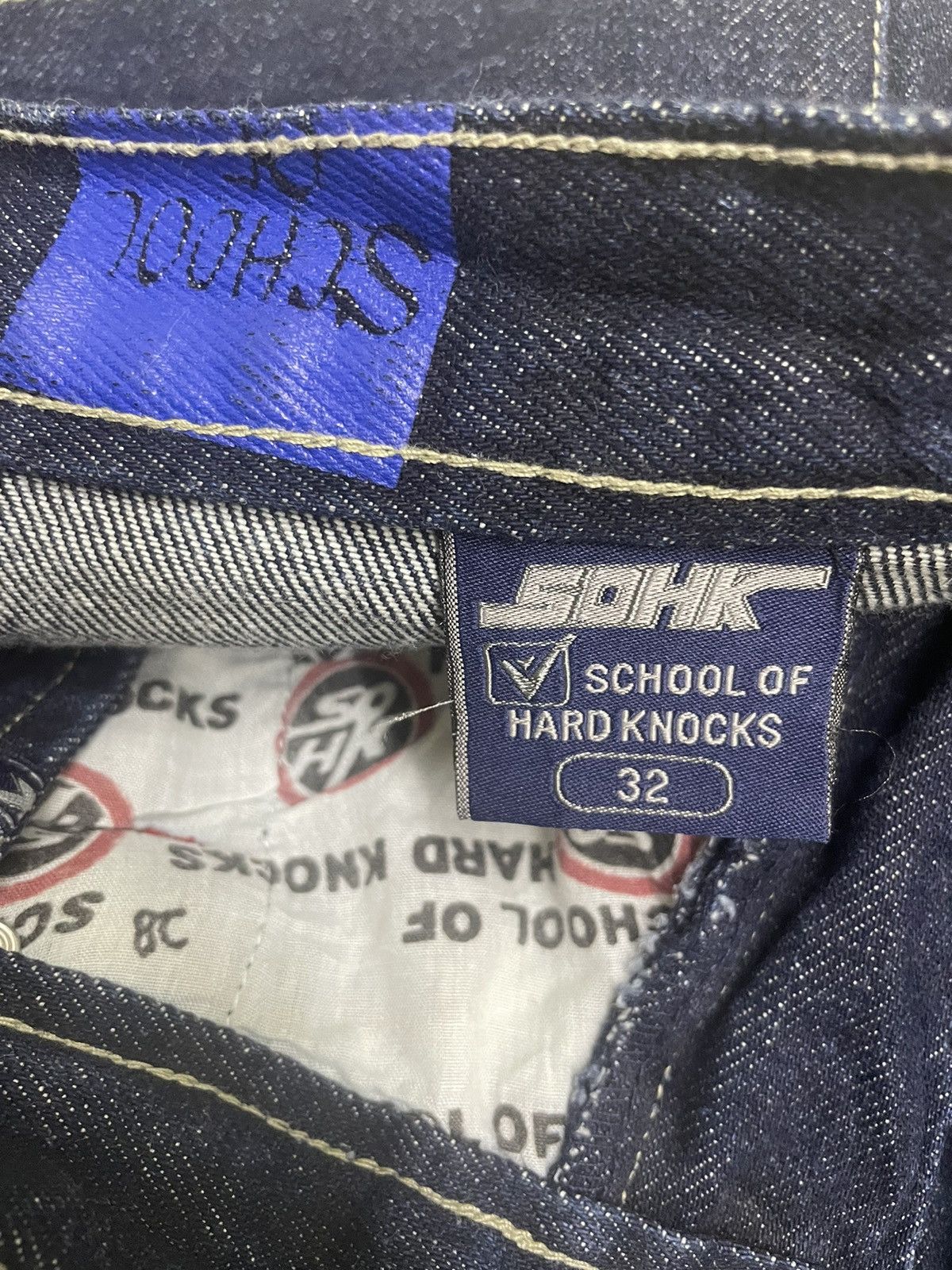 Vintage Vintage Denim by School Of Hard Knocks SOHK HipHop Style Size US 31 - 8 Thumbnail