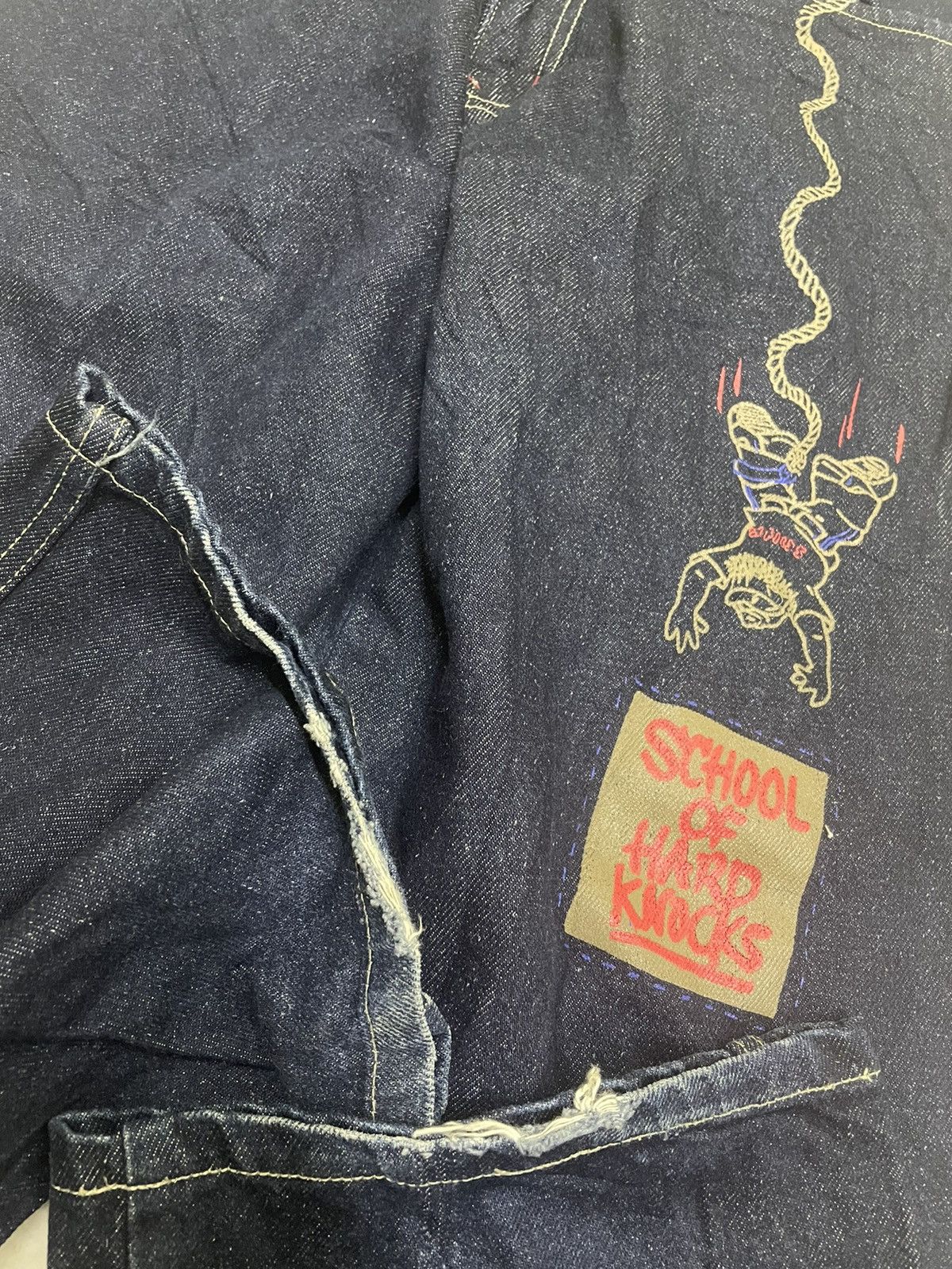 Vintage Vintage Denim by School Of Hard Knocks SOHK HipHop Style Size US 31 - 10 Thumbnail