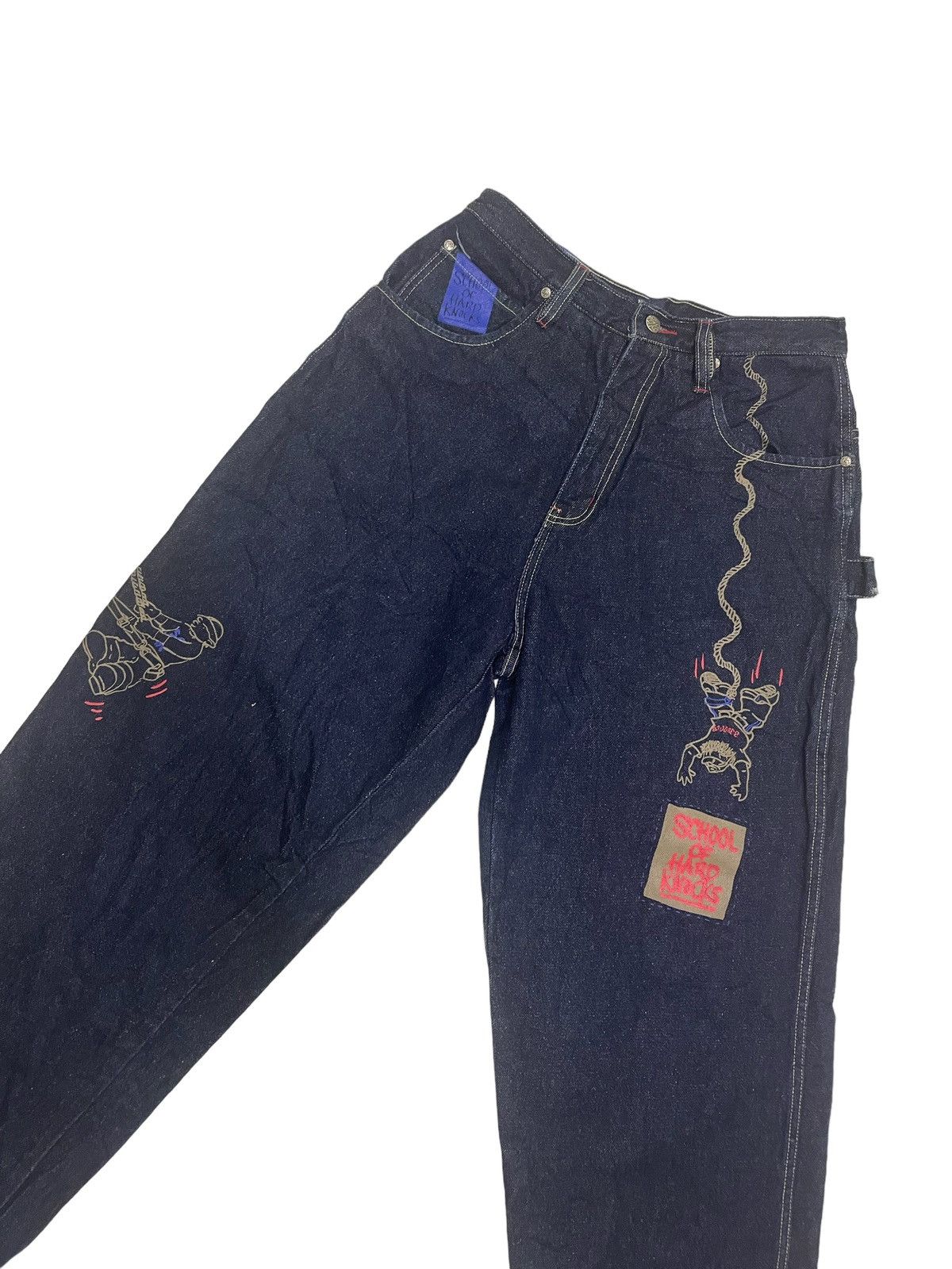 Vintage Vintage Denim by School Of Hard Knocks SOHK HipHop Style Size US 31 - 5 Thumbnail