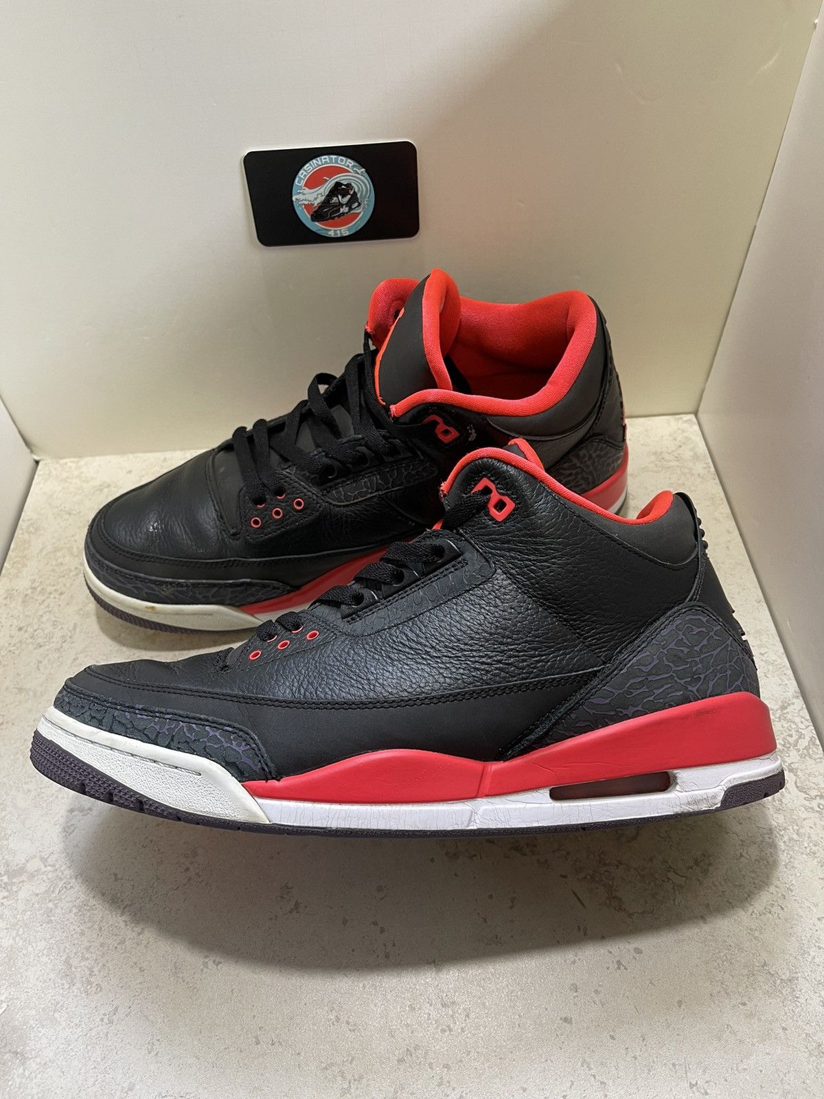 Jordan Brand × Nike Nike Air Jordan 3 Retro Crimson 2013 Size 13 Mens Size US 13 / EU 46 - 1 Thumbnail