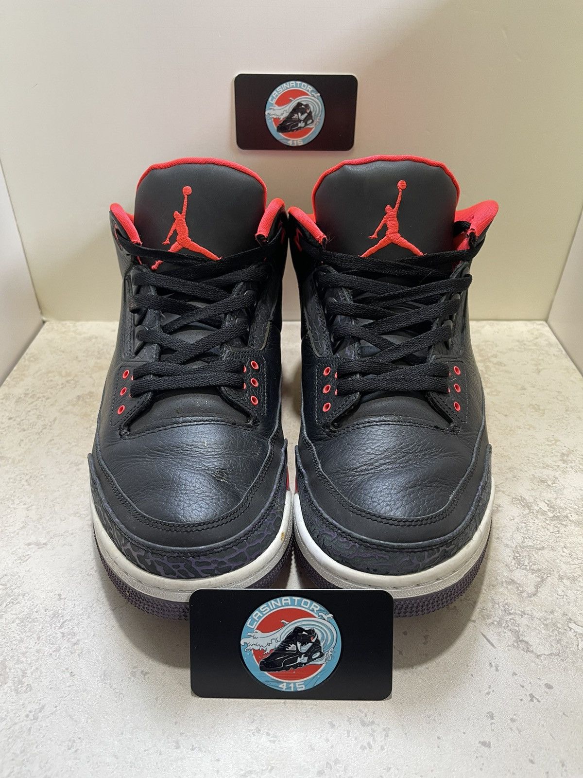 Jordan Brand × Nike Nike Air Jordan 3 Retro Crimson 2013 Size 13 Mens Size US 13 / EU 46 - 3 Thumbnail