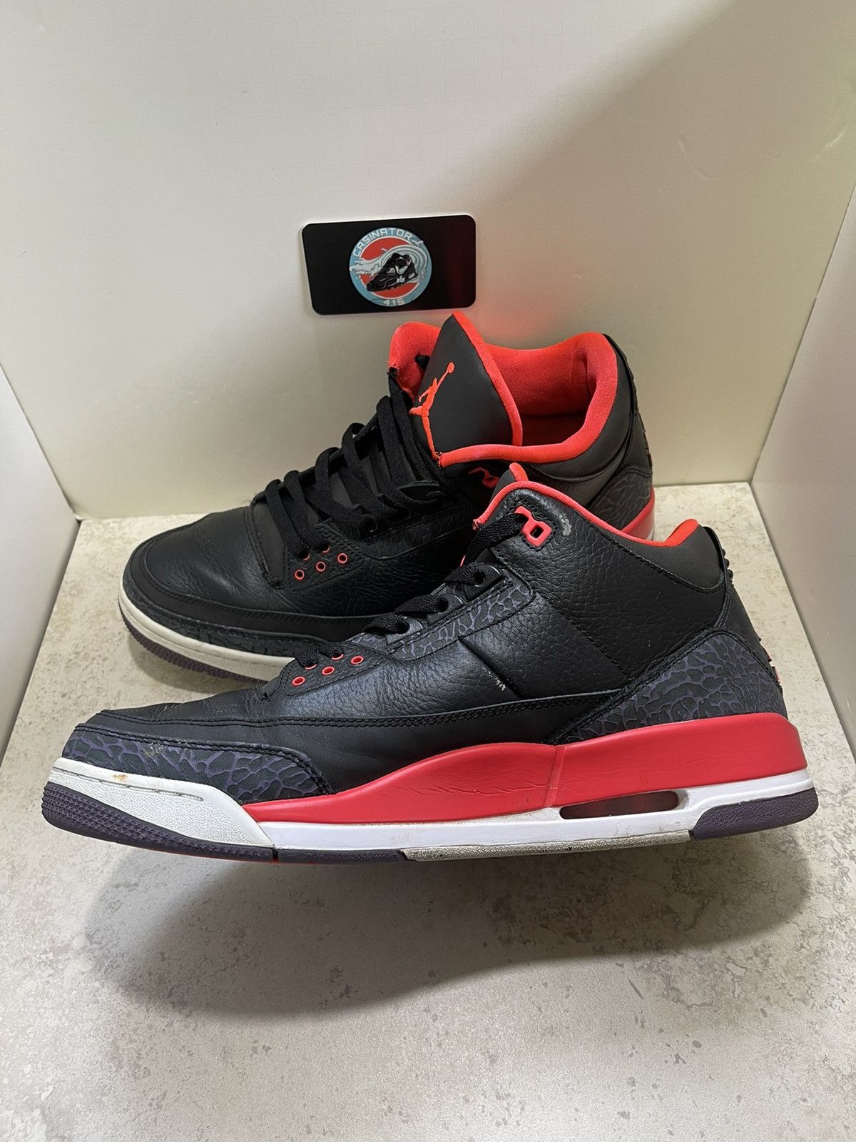 Jordan Brand × Nike Nike Air Jordan 3 Retro Crimson 2013 Size 13 Mens Size US 13 / EU 46 - 5 Thumbnail