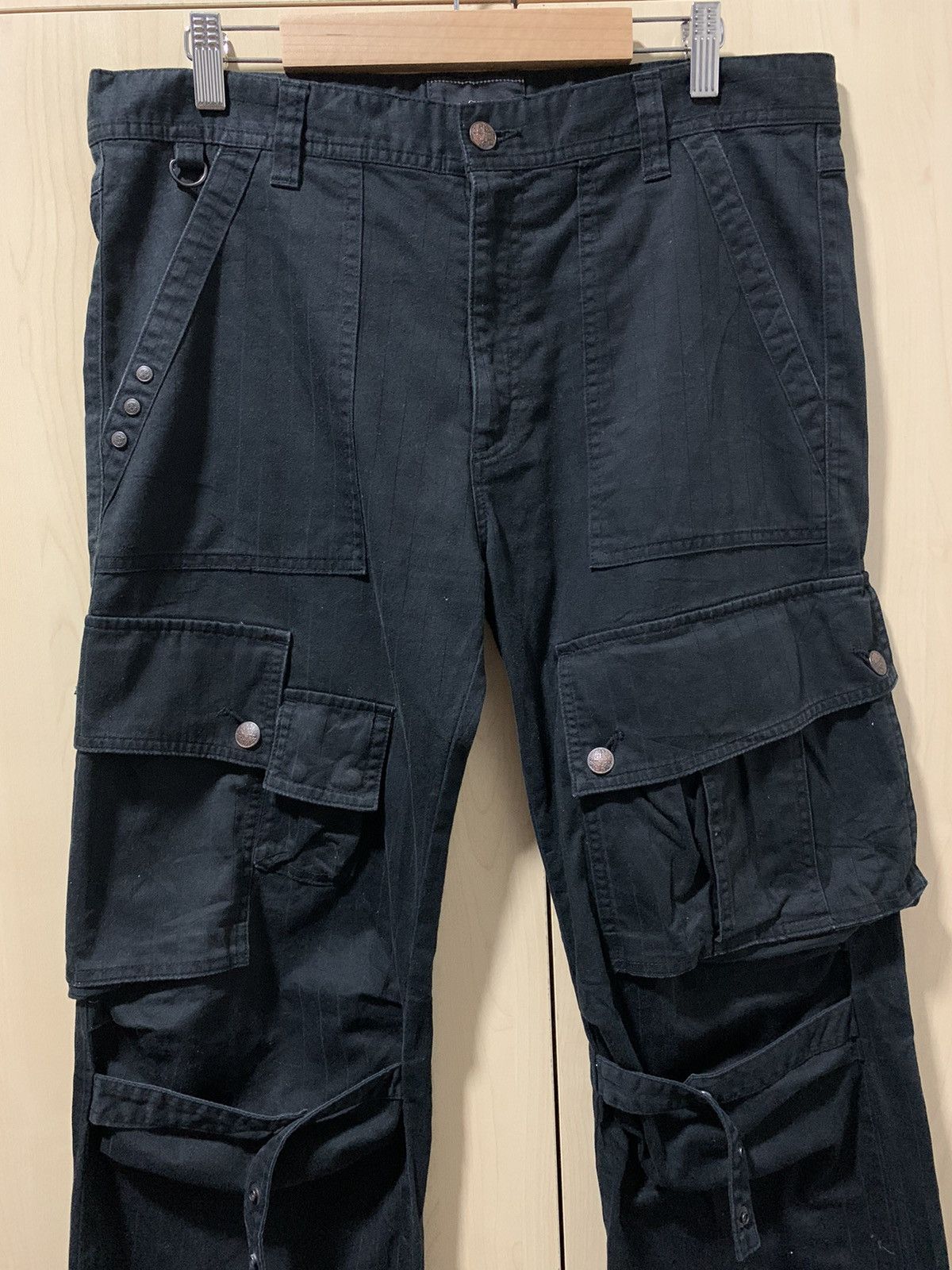 If Six Was Nine Chil Deric lV cargo pant trouser tactical multipocket stripe Size US 35 - 4 Thumbnail