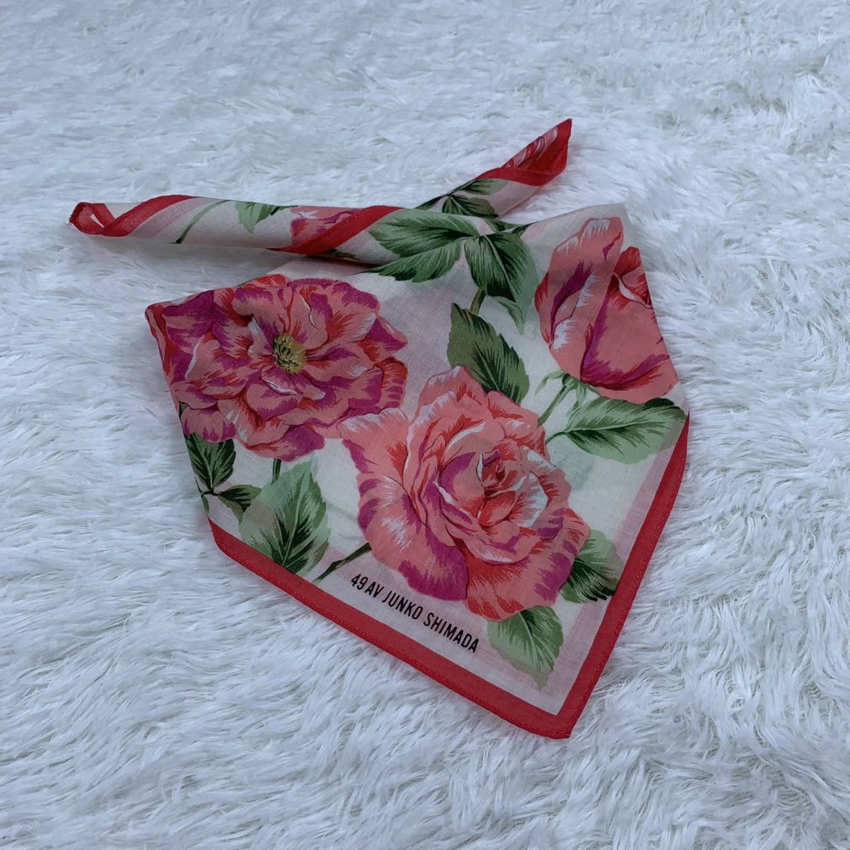 Japanese Brand × Junko Shimada JUNKO SHIMADA handkerchief handky pocket square flowe design Size ONE SIZE - 3 Thumbnail