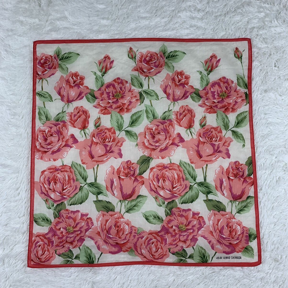 Japanese Brand × Junko Shimada JUNKO SHIMADA handkerchief handky pocket square flowe design Size ONE SIZE - 1 Thumbnail