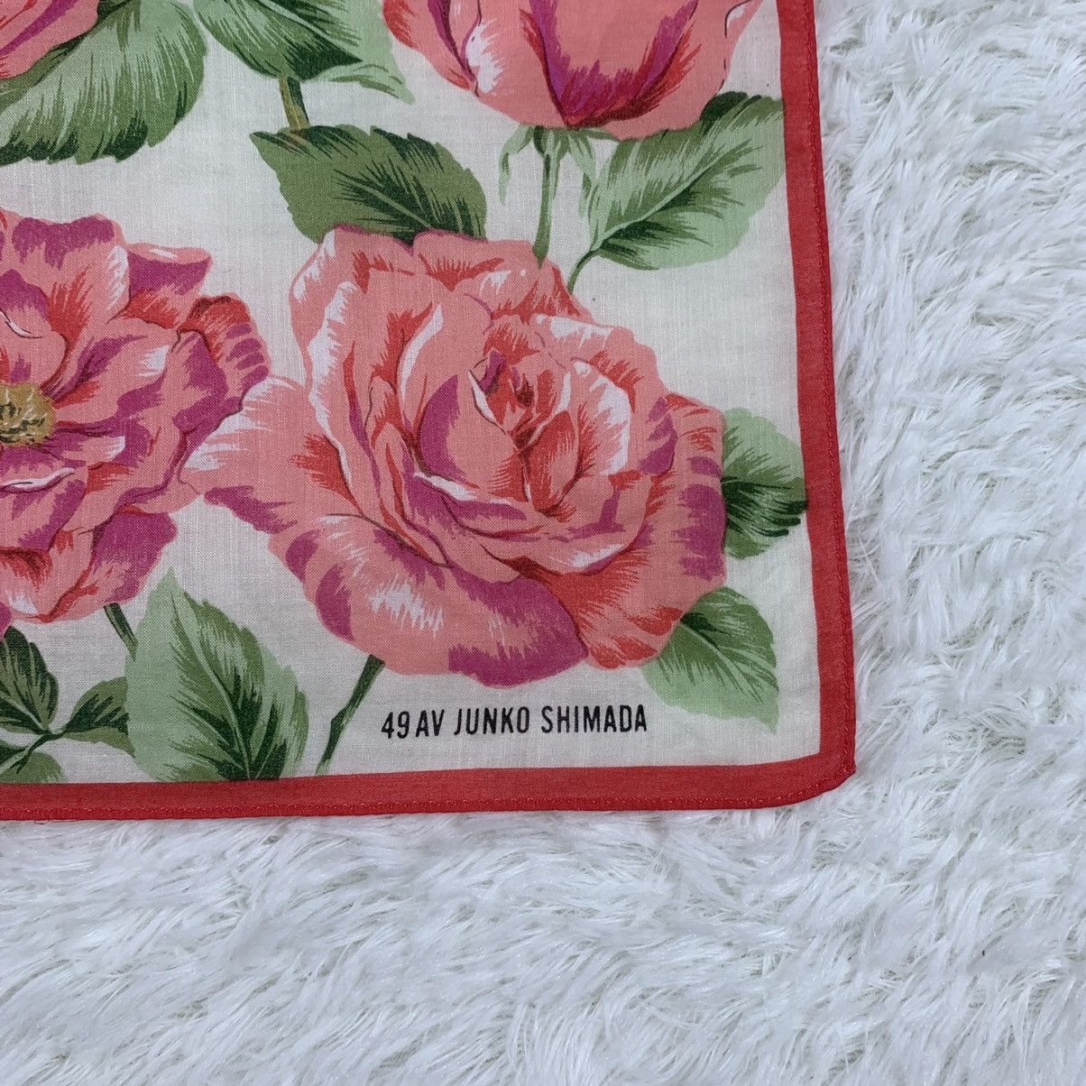 Japanese Brand × Junko Shimada JUNKO SHIMADA handkerchief handky pocket square flowe design Size ONE SIZE - 6 Thumbnail