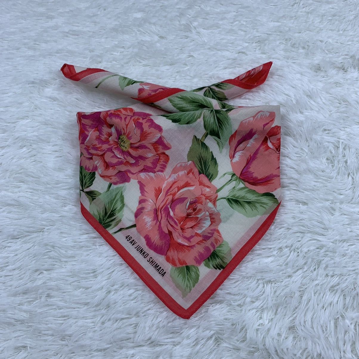 Japanese Brand × Junko Shimada JUNKO SHIMADA handkerchief handky pocket square flowe design Size ONE SIZE - 2 Thumbnail