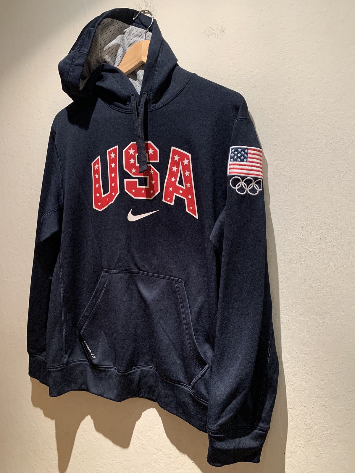 Nike *RARE* Nike x Team USA Olympics Embroidered ThermaFit Hoodie Size US M / EU 48-50 / 2 - 1 Thumbnail