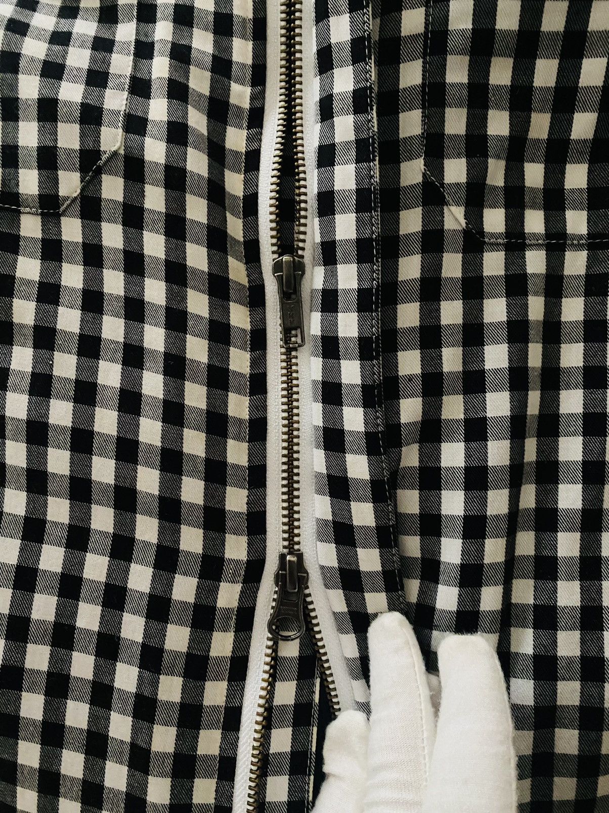 Stussy Vintage Stussy B&W checkered jacket shirt shacket sz L work Size US L / EU 52-54 / 3 - 6 Thumbnail
