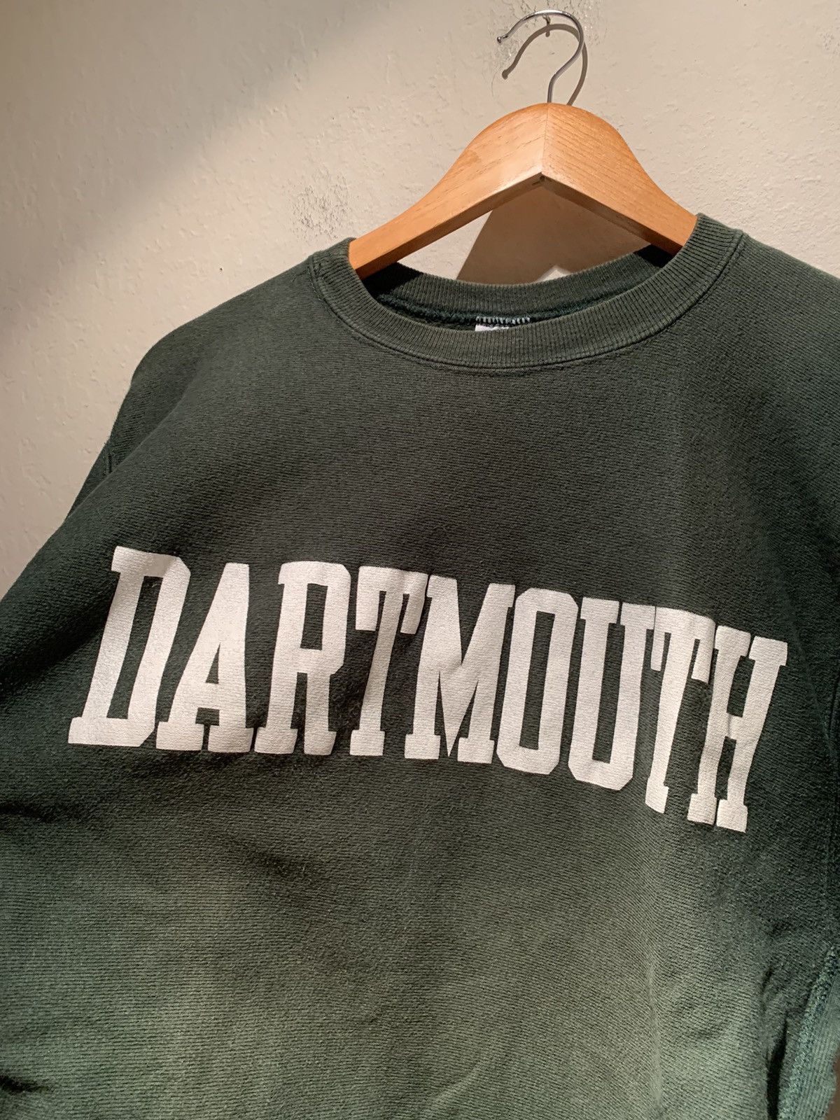 トップス CHAMPION REVERSE WEAVE 70S DARTMOUTH 70s Vintage Champion Green USA Reverse Weave Sweatshirt L