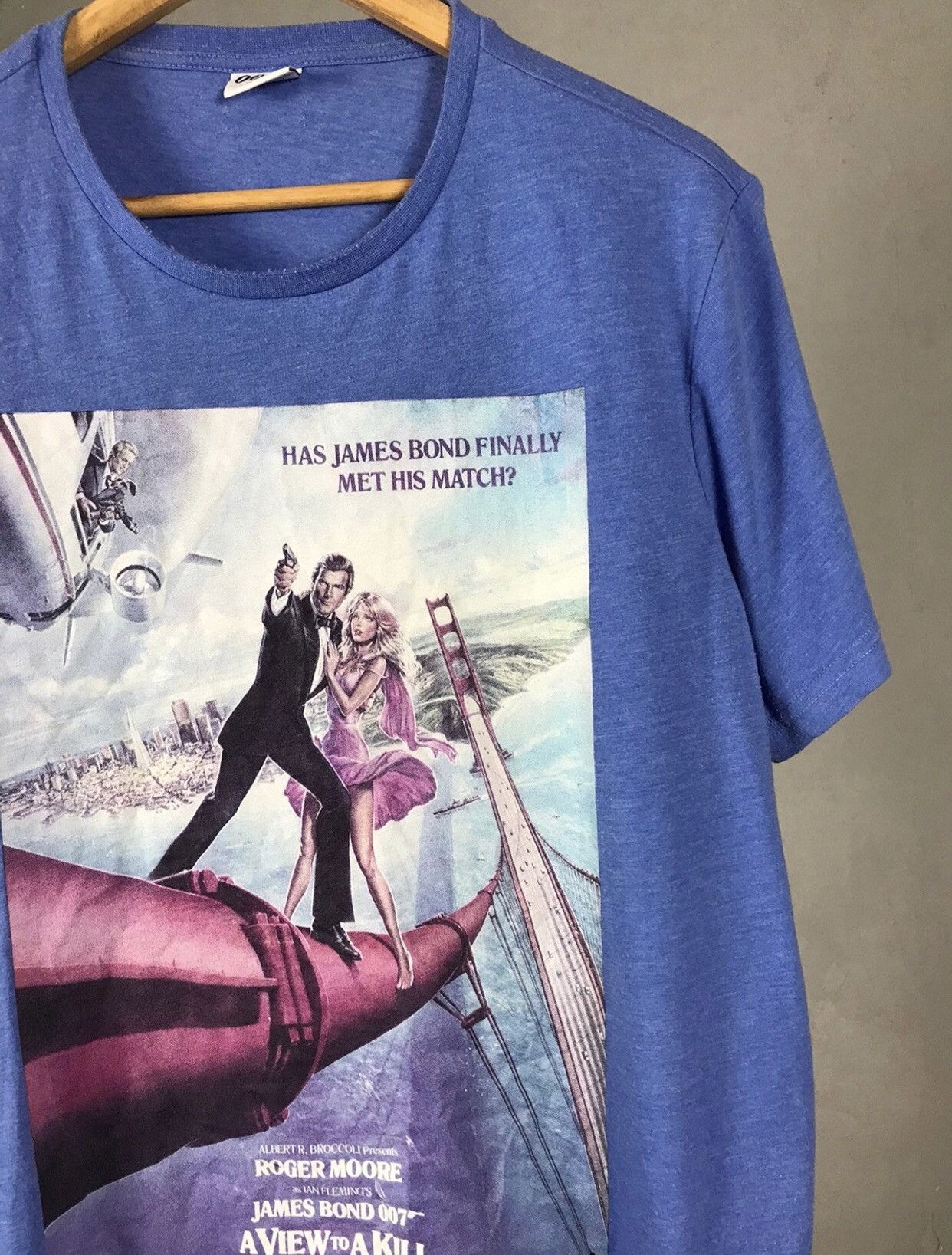 Other Vintage 007 Movie Blue Tee Size US L / EU 52-54 / 3 - 2 Thumbnail