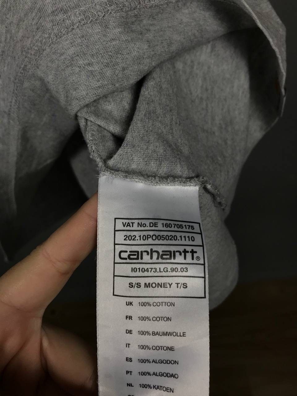 Carhartt Carhartt vintage streetwear Money logo tee Size US S / EU 44-46 / 1 - 10 Thumbnail