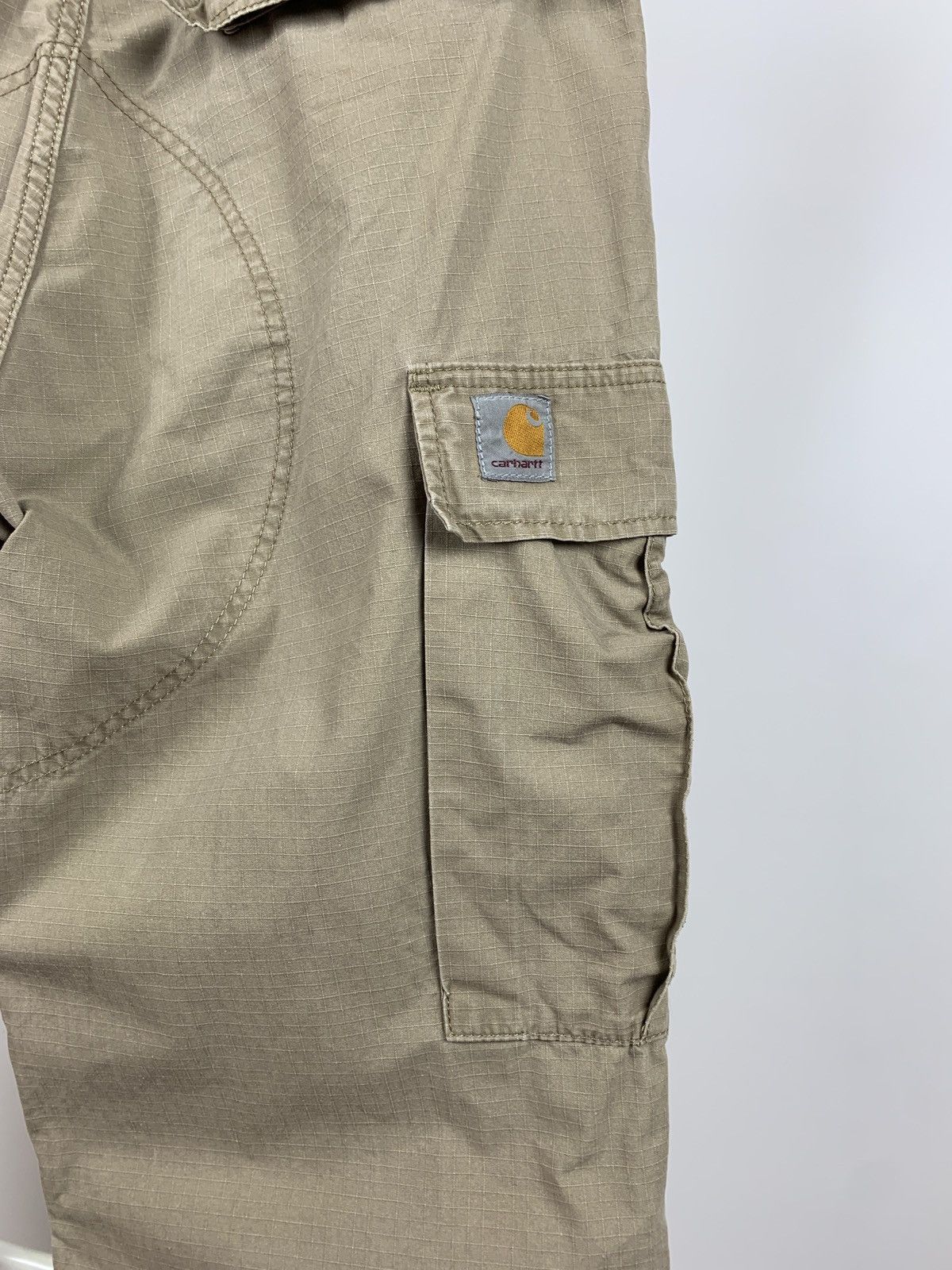 Carhartt Vintage Carhartt WIP Beige Cargo Pants Travis Style Size US 31 - 19 Thumbnail